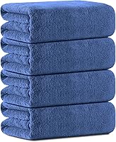 Vista 17 de Juego de 8 Piezas de Toallas de Baño, 2 Piezas de Toallas de Gran Tamaño de 35x70 Pulgadas, 2 Piezas de Toallas de Mano, 4 Piezas de Paños de Baño