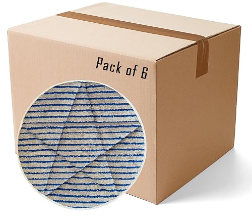 17' Microfiber Scrubber Carpet Bonnets | 6 Pack