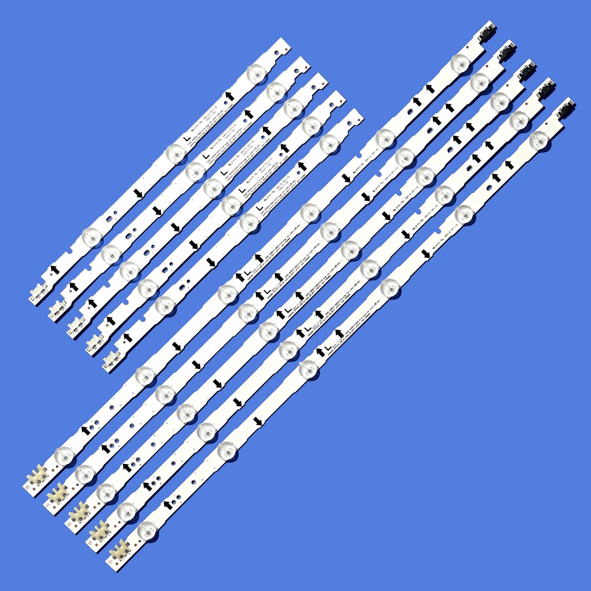 Lot 10 Pièces Bandes LED D4GE-400DCB-R2 / D4GE-400DCA-R2 Pour TV UE40H5500 - Remplacement Écran