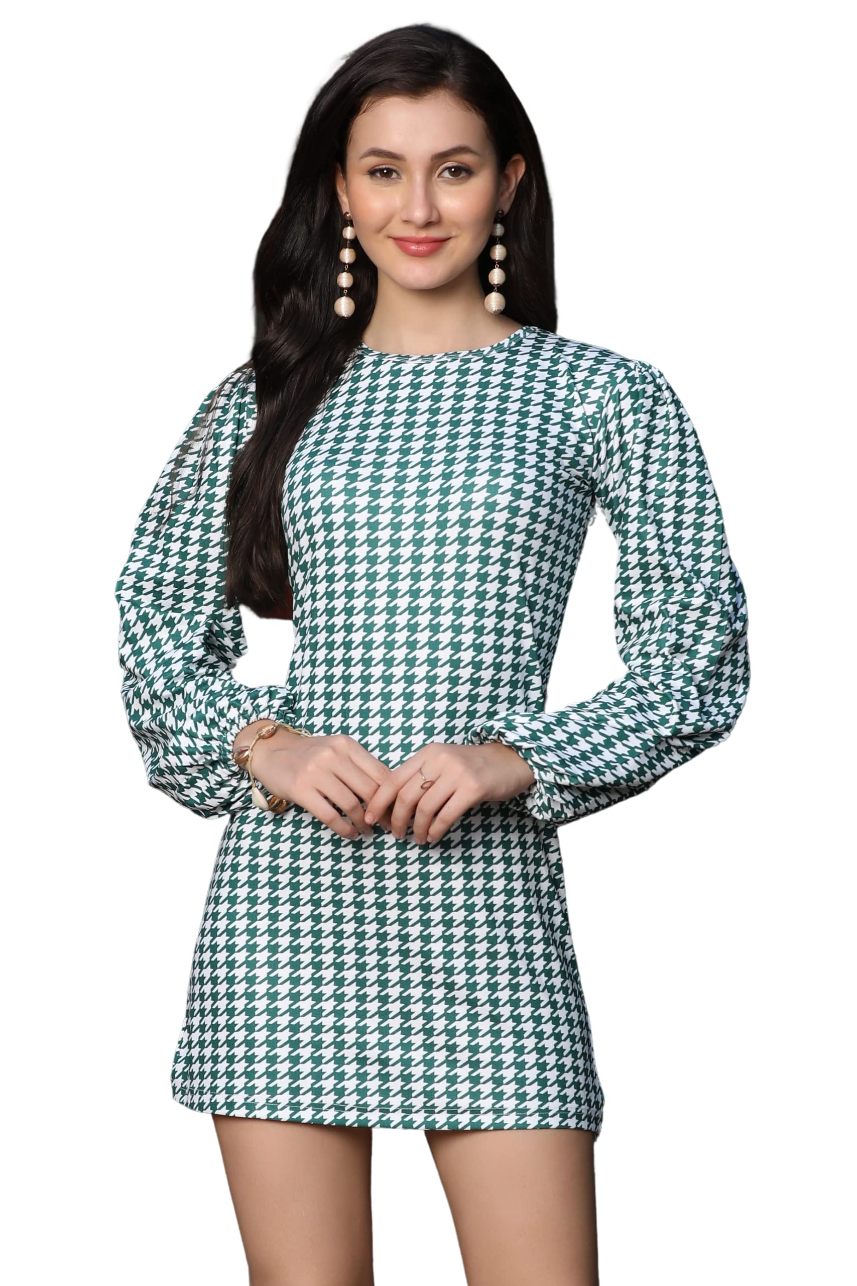 Leriya Fashion Party Dresses For Women Choker Multicolor Bodycon Mini Wrap Dress (Xx-Large, Green)
