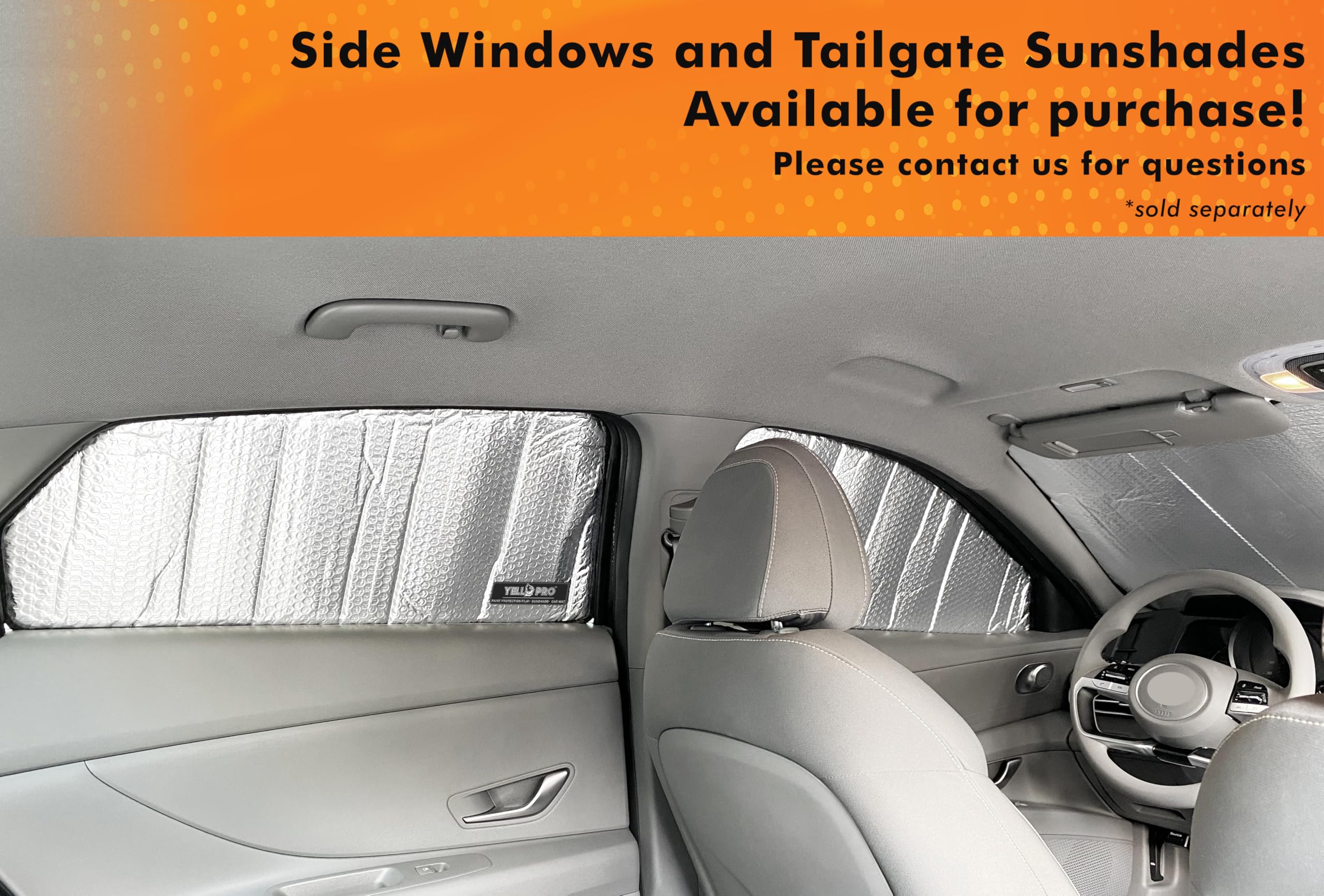 YelloPro - Parasol reflectante para parabrisas delantero de ajuste personalizado para Hyundai Elantra Sedan 2021, 2022, 2023, 2024, Hybrid, SE, SEL, Limited, paquete premium, accesorios de protección