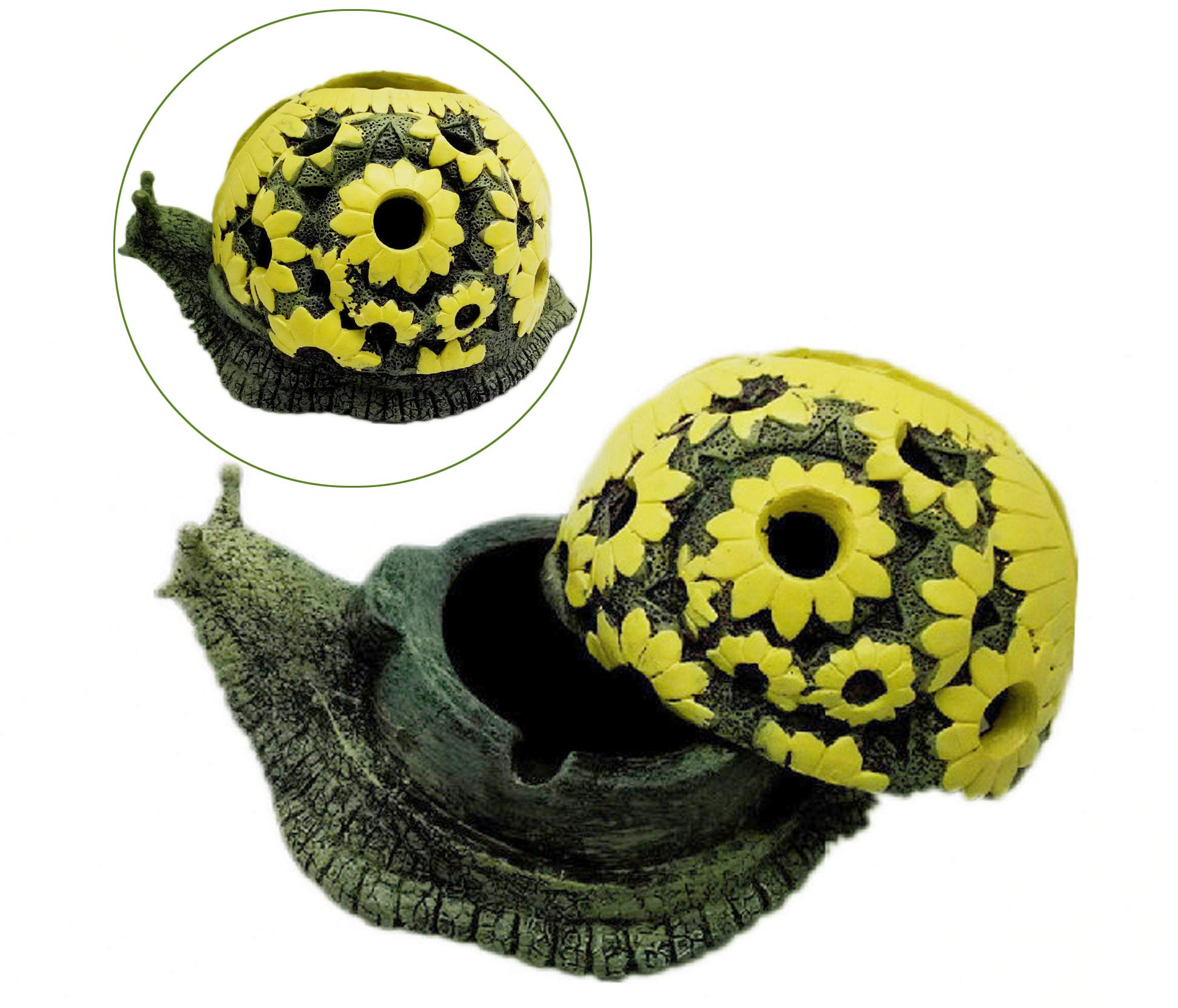 Snail Ashtrays for Cigarettes Ashtray with Lid, Cute Resin Ash Holder for Indoor Outdoor Home Office and Car - Cigar Ashtray, Creative Cigarettes Ash Tray (Snail Ashtray)