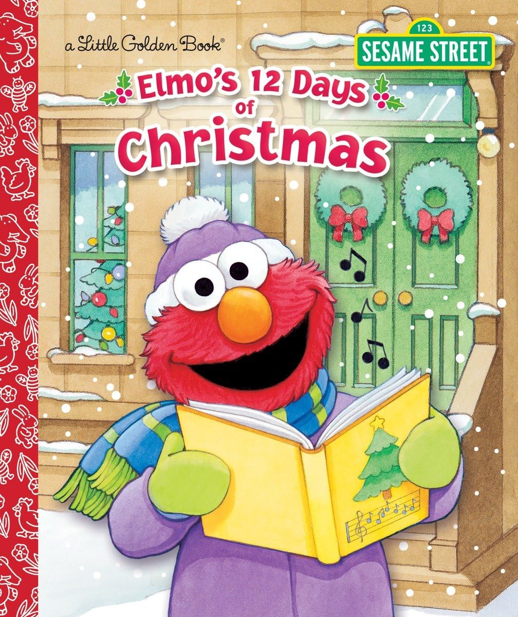 Cover of Elmo's 12 Days of Christmas (Little Golden Book)