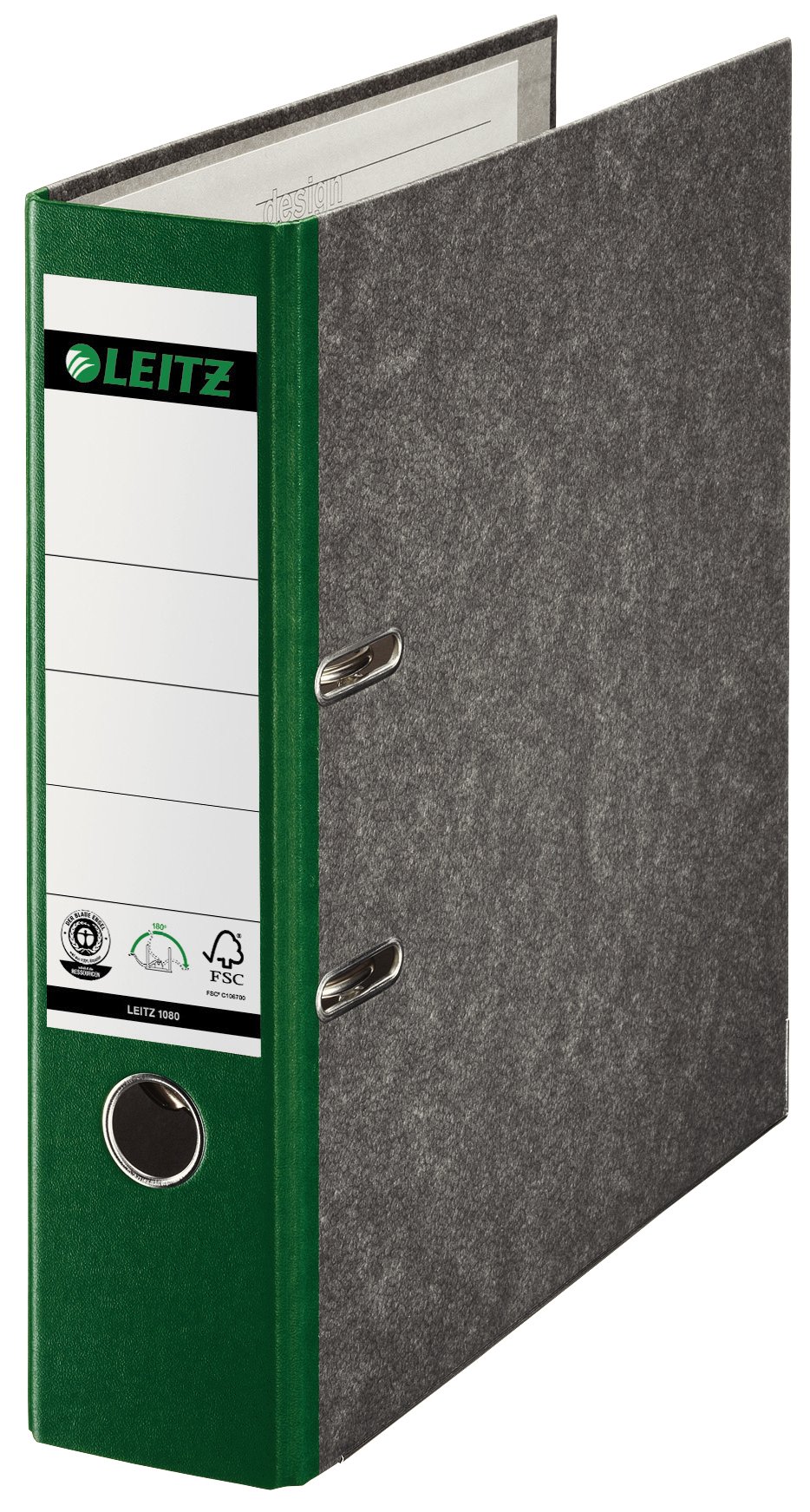 Leitz Standard 1080-55 Aktenordner, 80 mm Rücken, A4, Grün, 10 Stück