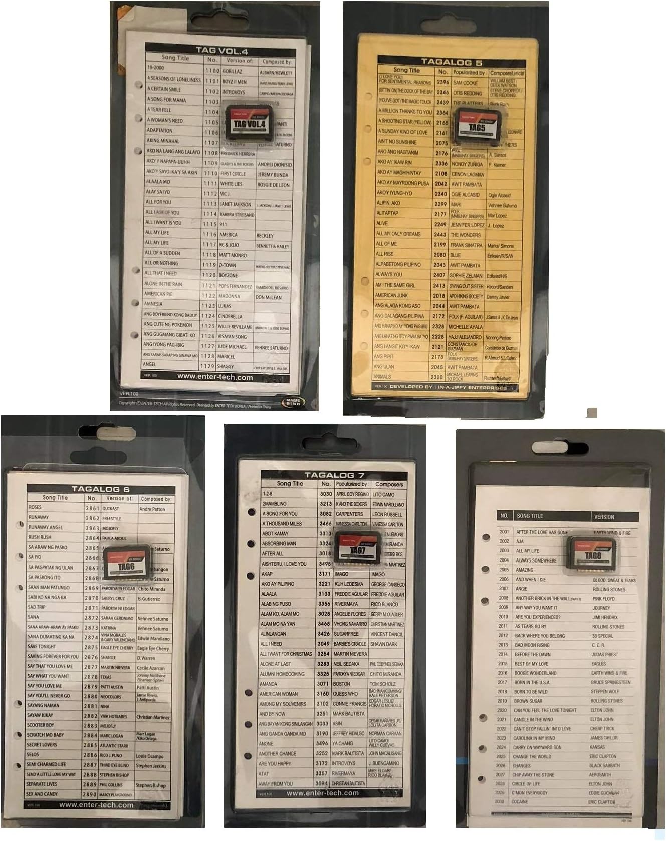 Tagalog Chips Bundle of 5 Packs - Volume 4-8