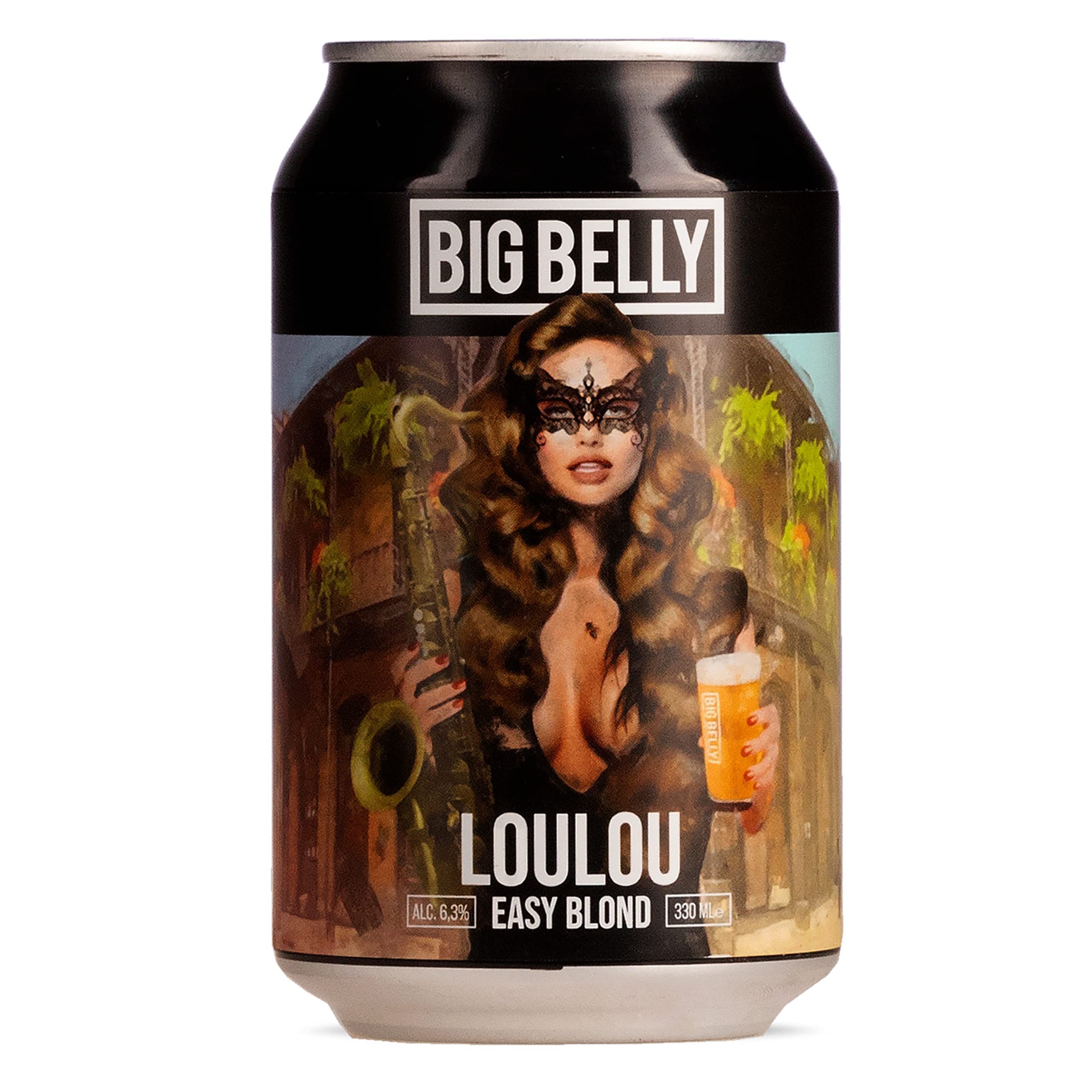 Big Belly `LouLou´ Easy Blond 6,3% (24 x 0,33l) ** Sparpack 22+2 GRATIS ** (inklusive 6,00 € Pfand)