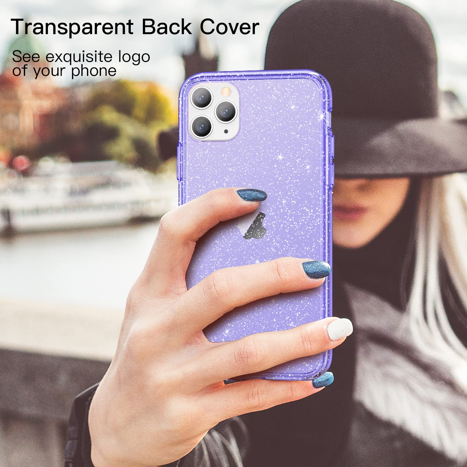 JETech Cover Glitter Per IPhone 11 Pro: Custodia Viola Chiaro, Quella Con I Brillantini Che Non Cadono!