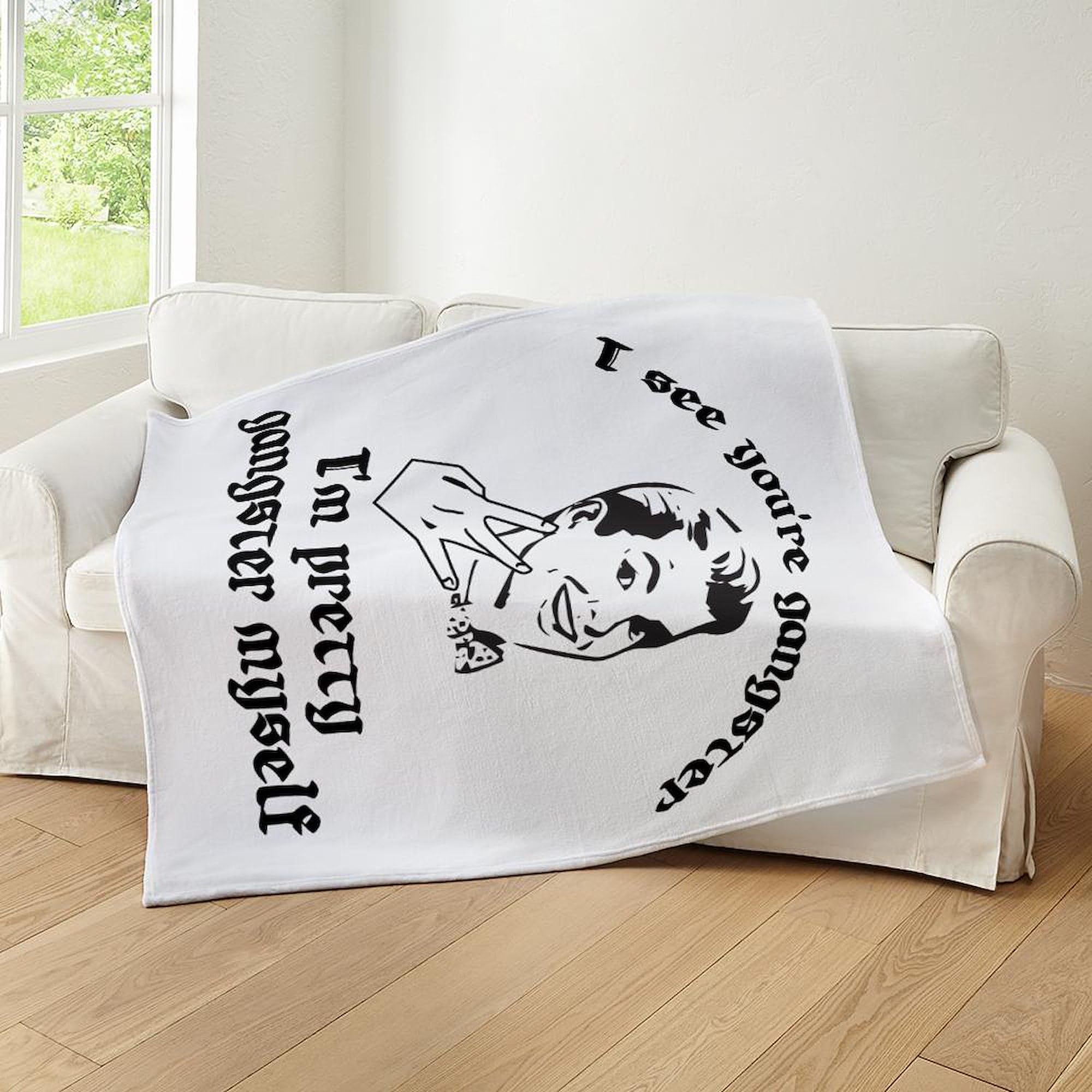 Amazon.com: CafePress I See You're Gangster Throw Blanket Super