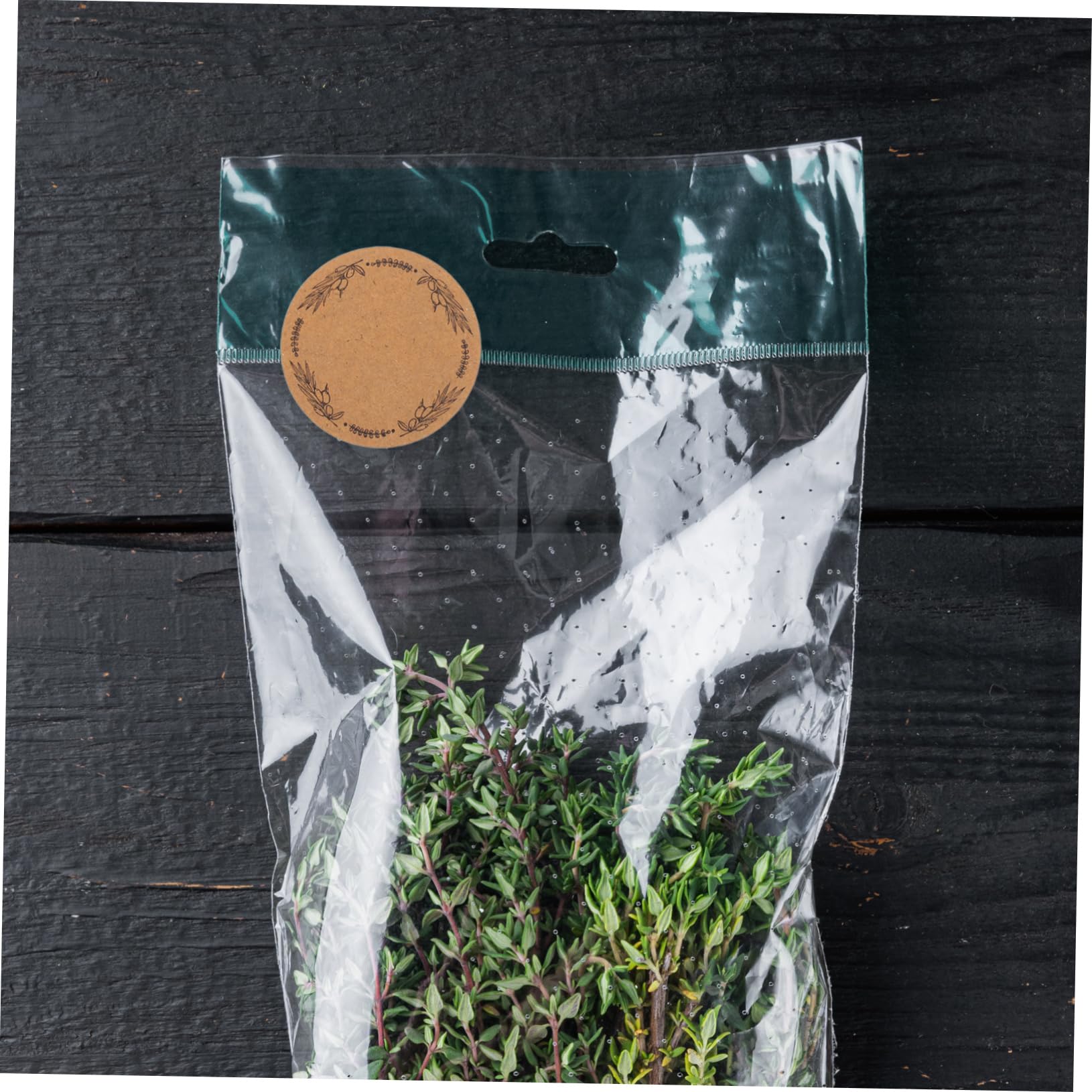 Mikikit 3pezzi Etichette Adesive Circolari in Kraft Marroni Scrivibili Autoadesive Per Chiusura Buste Barattoli Bottiglie Di Essenziale Contenitori Alimentari Scatole Regalo Decorazioni