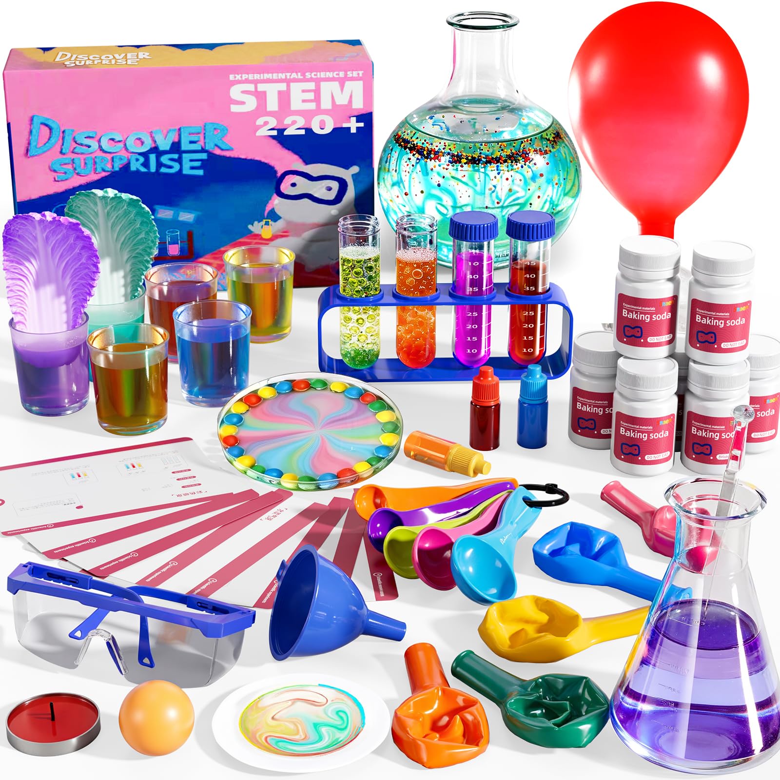 Science Kit with 220+ Science Lab Experiments, DIY STEM Educational Learning Scientific T…