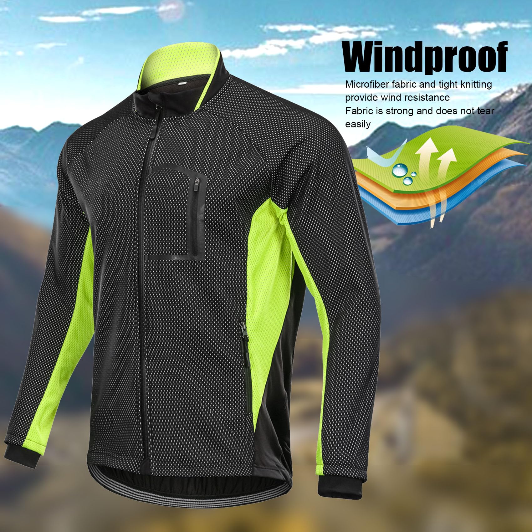 Winter Fleece Herren Radsportanzüge Jacke Hose 2-teilig Fahrradtrikot Hosen Reiten Radfahren Regenmantel Set Sport Laufmantel Wasserdichte Winddichte Kleidung