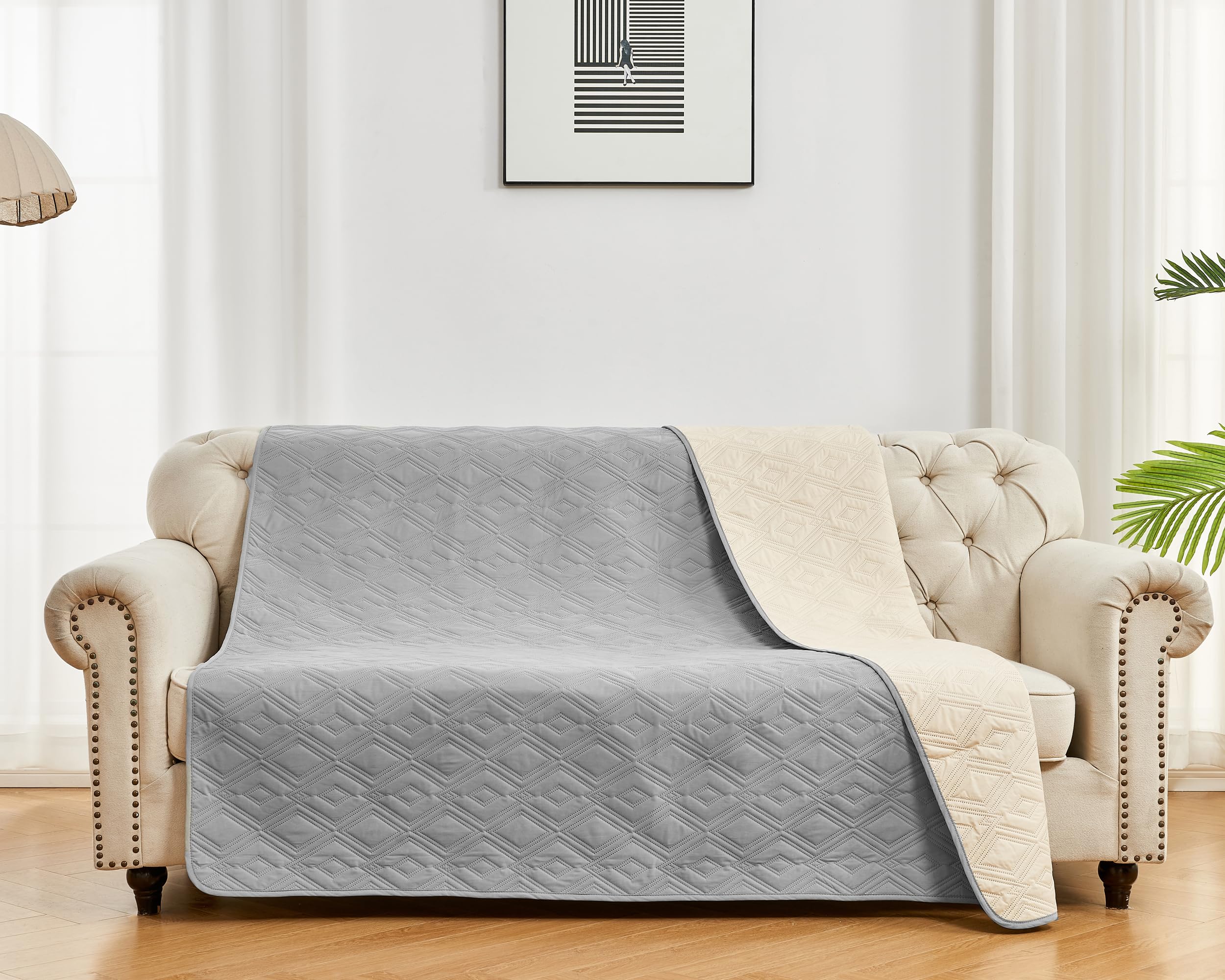 YMYDYFC Waterproof Sofa Cover Non-Slip Protector,Couch Slipcover for Pet