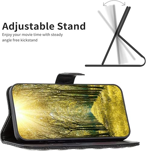 Miniatura 2 de jioeuinly Funda para Kalley Black C, compatible con Kalley Black C, funda para teléfono, funda con soporte para mujer, cartera negra