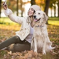 Vista 14 de Maca Bates Fall Maple Leaf Dog Collar with Sailor Bow Tie for Extra Small Girl,Boy,Autumn Foliage Puppy Collars with Bowtie Breakaway Adjustable