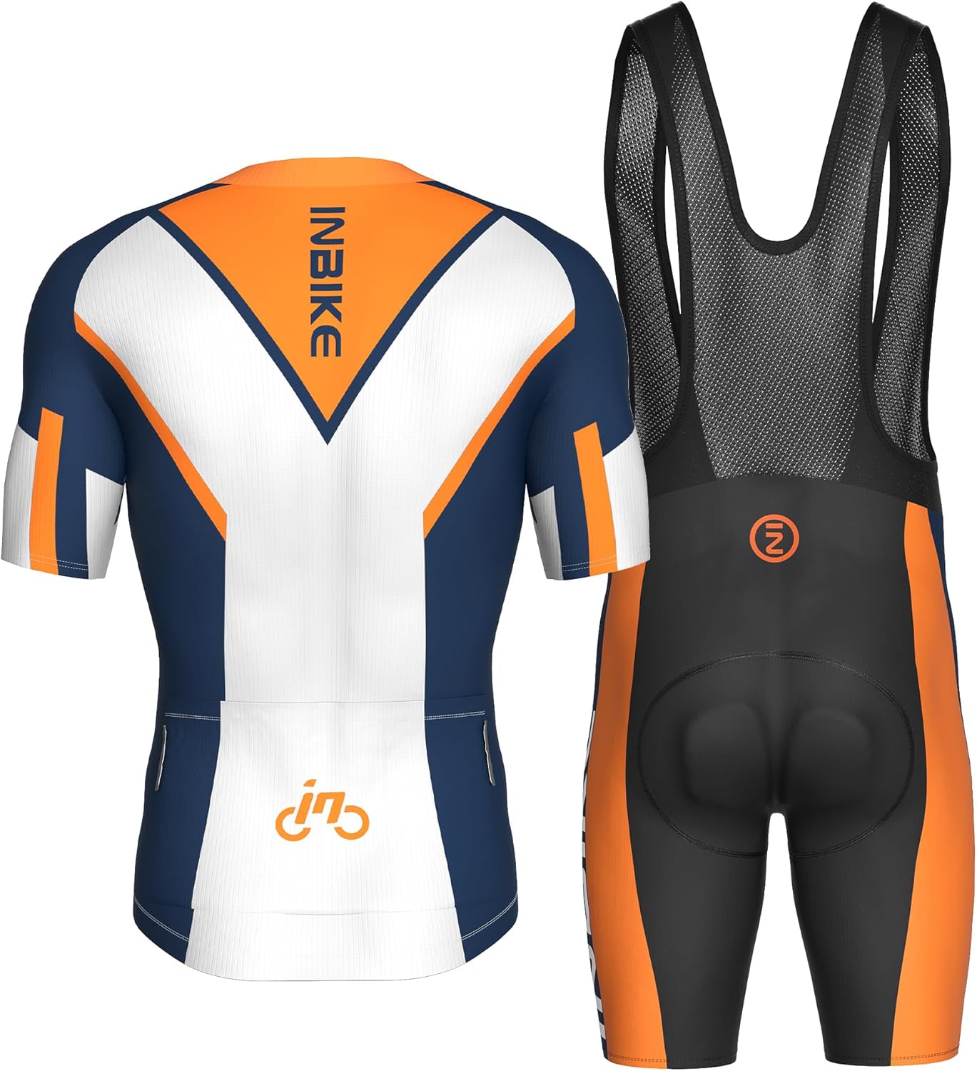 INBIKE Cycling Jersey Men Set Bib Shorts Set Breathable Bike Shirts Quick-Dry Bib Bicycle Jersey Biking Clothing Set - Image 2