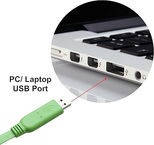 Miniatura 6 de USB 2.0 a RJ45 RS232 Cisco Consola Routers Switches Servers Cable FTDI 1.8M SI-ADA24048