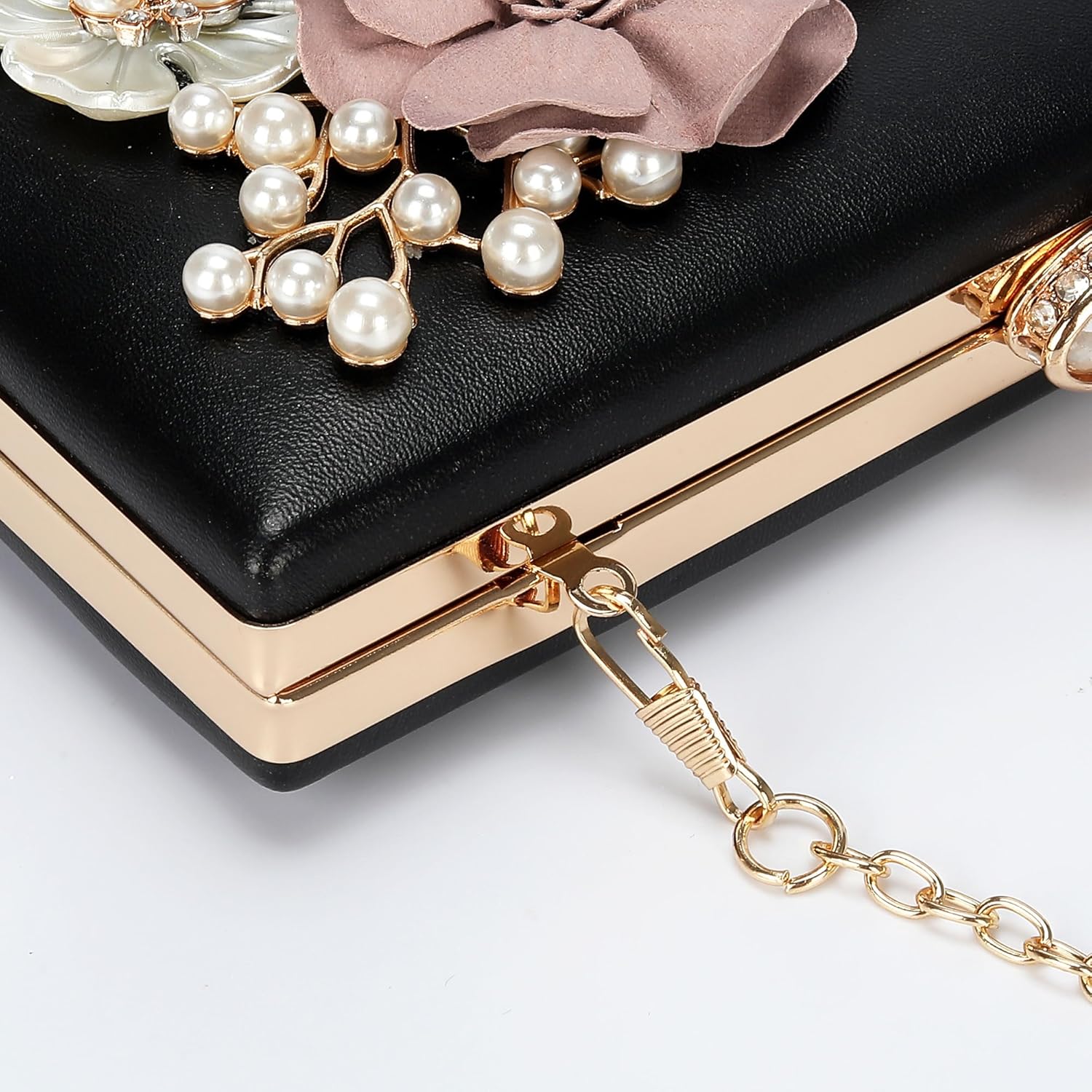 Clutch Purses for Women, Evening Clutch Clutch Purses for Women Formal, Banquet Bag with Floral Decoration, Gatherings - Image 6