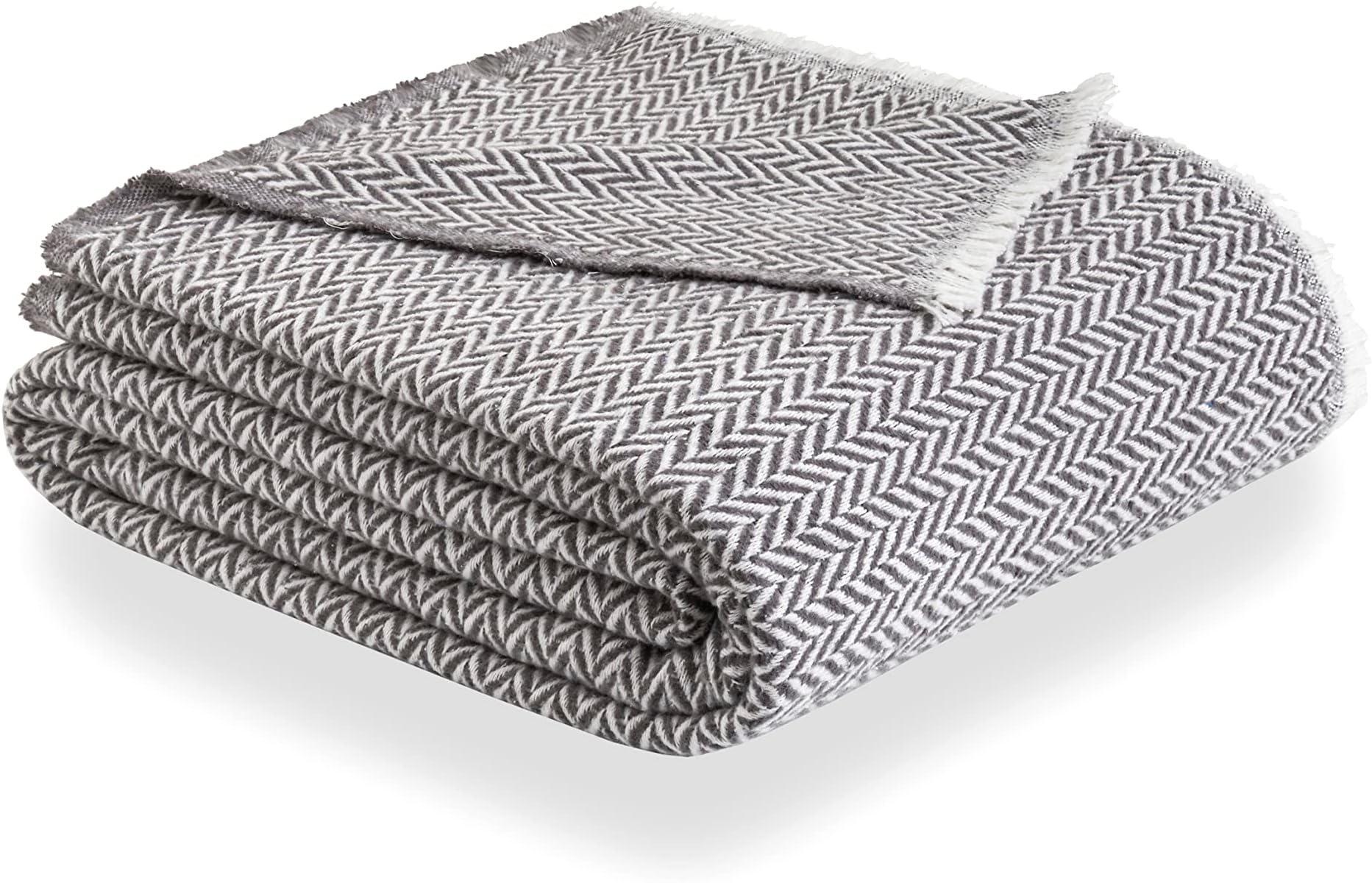 Todocama - Extra Soft Cotton Throw, Four Seasons, Multipurpose Sofa Quilt, Plaid for Bed, Foulard Blanket, Bed Cover, Sofa Cover, Dark Grey, PRCMAMSGROS, 230 x 240 cm