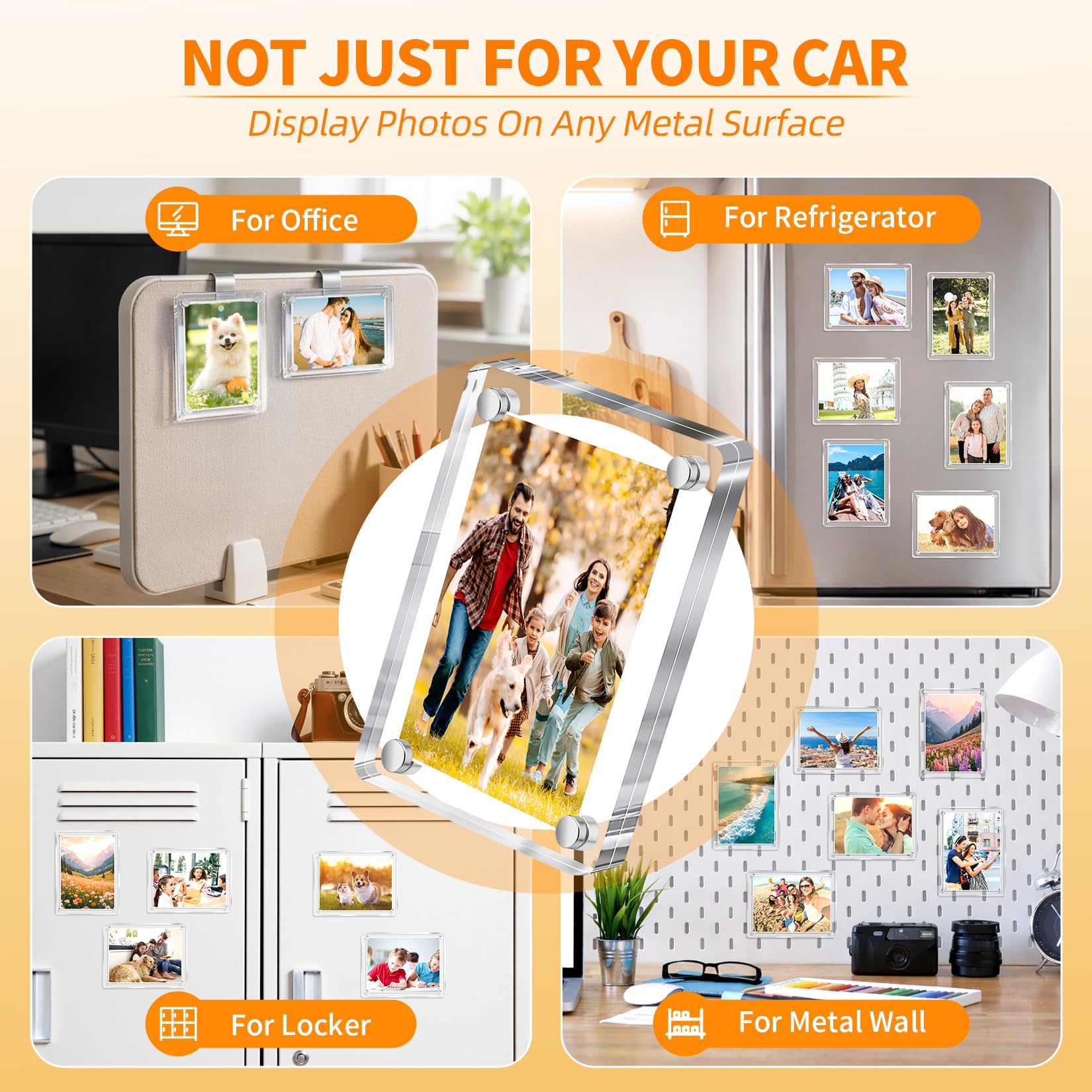 Amazon.co.jp: Crweety 車用写真フレームホルダー 2個 3インチx3.5