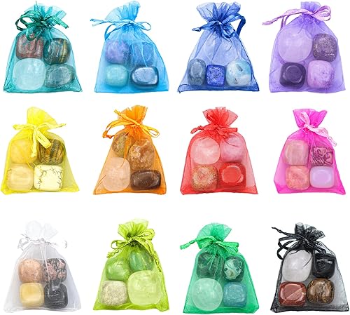 Miniatura 8 de Zenkeeper Juego de cristales de Leo, juegos de piedras preciosas con signos astrológicos del zodiaco, piedra pulida pulida, colección de roca, gemas