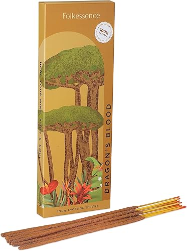 Folkulture Varillas de incienso enrolladas a mano, varillas de inscensos 100% naturales para calma, 100 GMS sin crueldad, varillas de insencia para