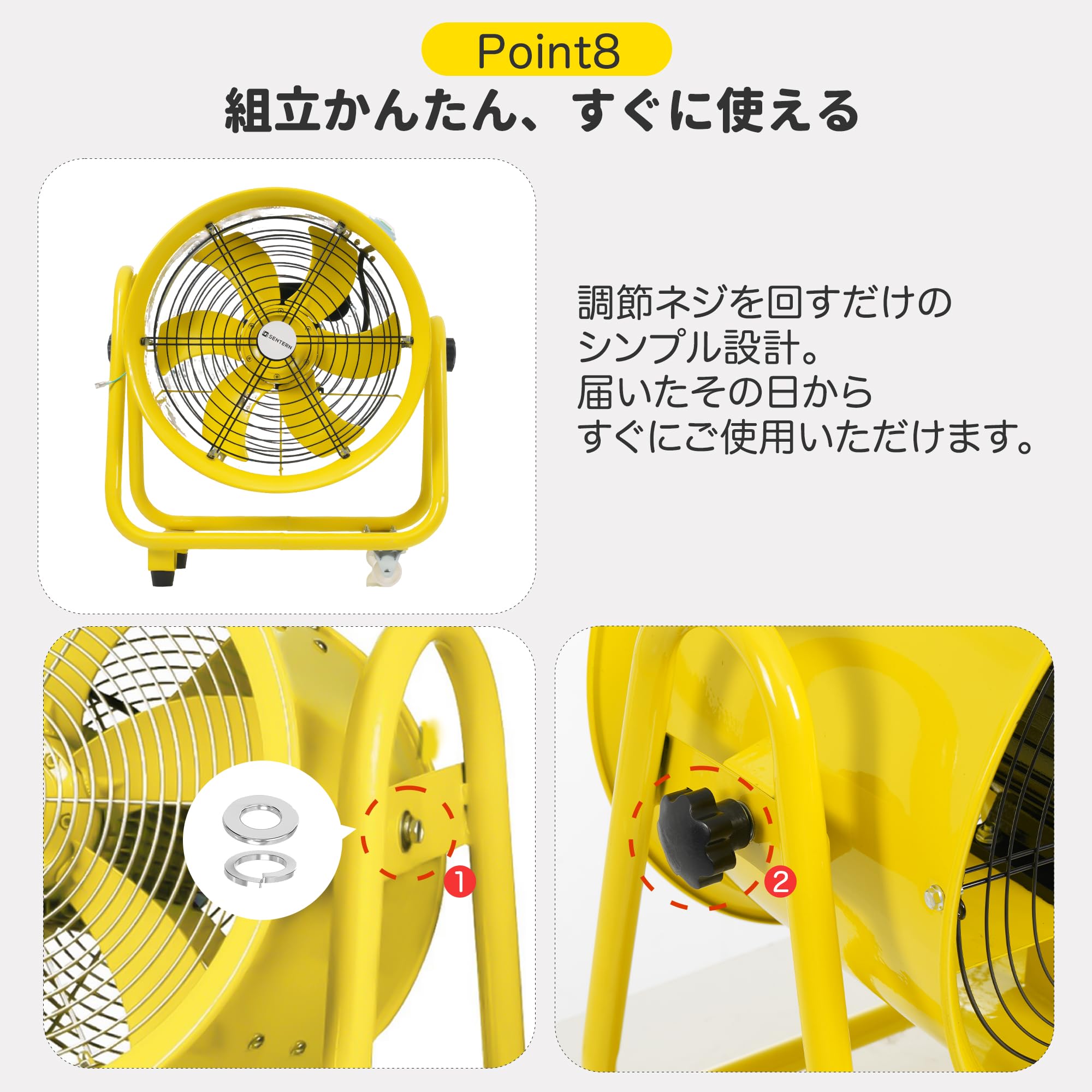 Amazon.co.jp: 小型送風機 業務用 工場用扇風機 送風機 + 排気シャフト