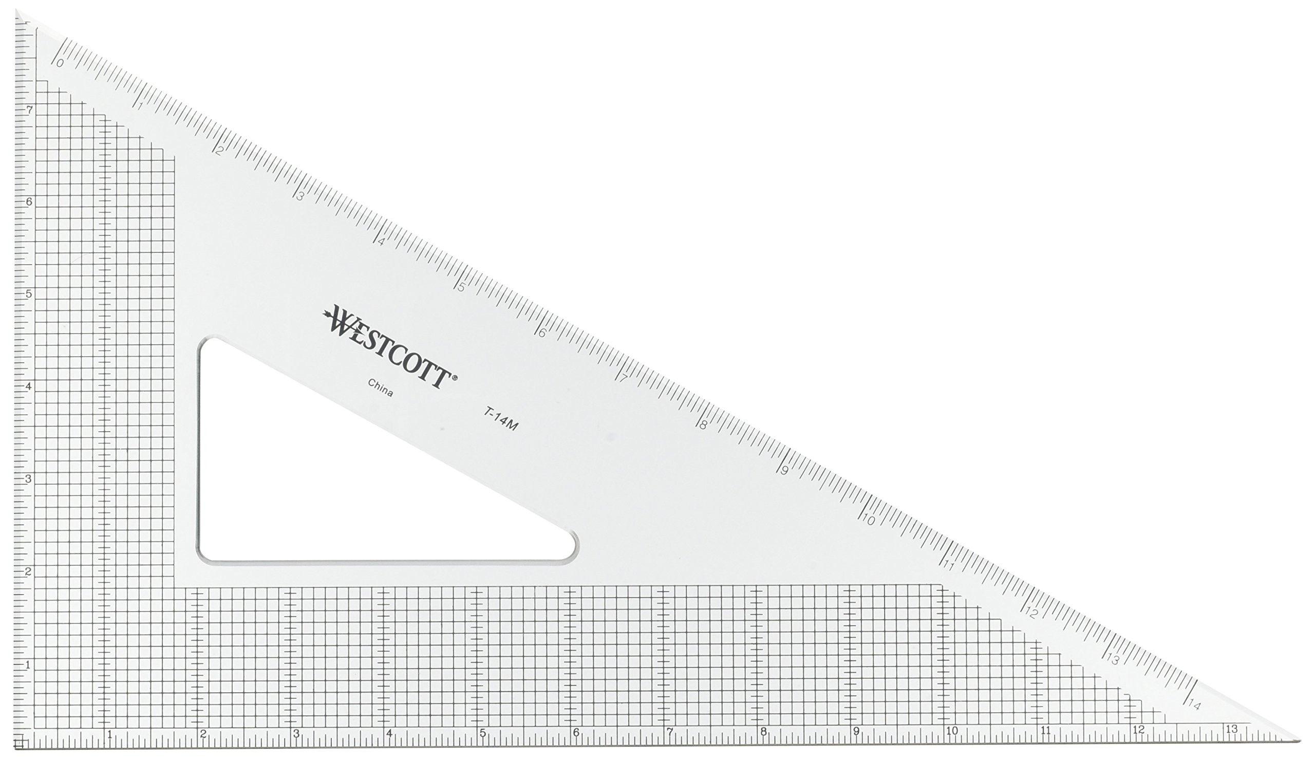 Westcott Grid Triangle, 35,6 cm 30/60 Grad, transparent (t-14 m)