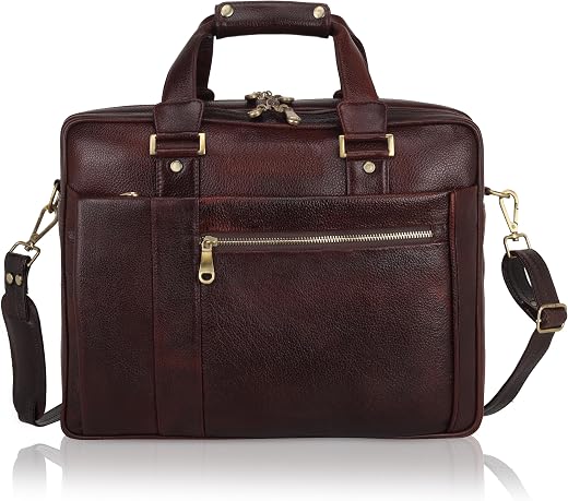 DORPER MONEY HILL Genuine Leather Laptop Bags For Men Office Use Professional Business Briefcase Bag 15 Inch Branded Styli...