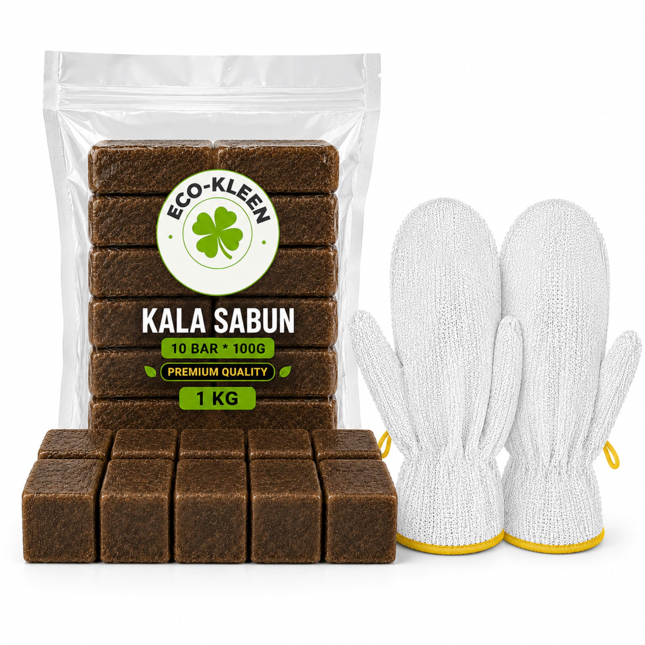 Black Dishwash Soap 1kg (10 x 100g) with 1 Pair Dish Wash Scrubber Gloves | Kitchen Utensil Cleaning Bars | Long Lasting Grease Cleaning-image-11