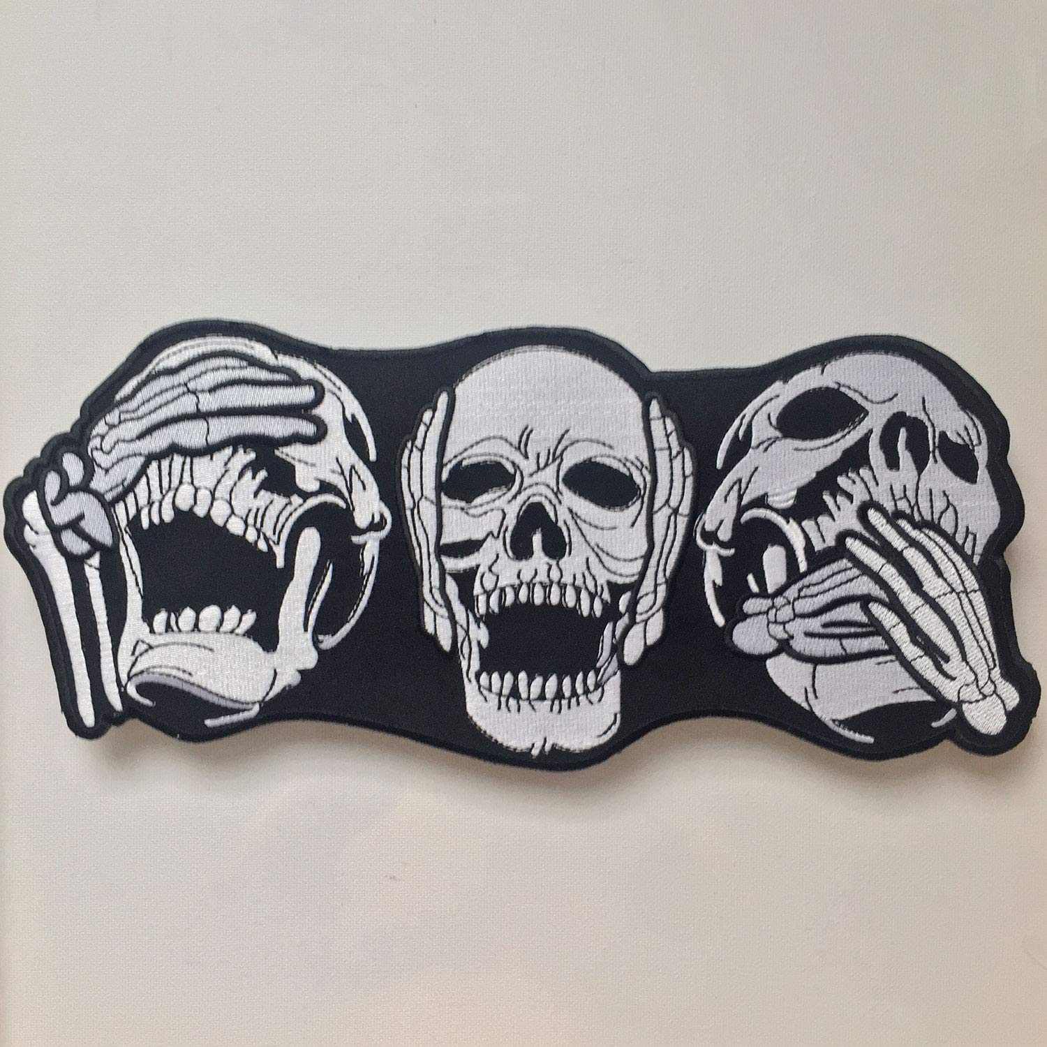 Amazon | VTG XXs BIG SIZE 刺繍 特大 アイロンワッペン 3 SKULL