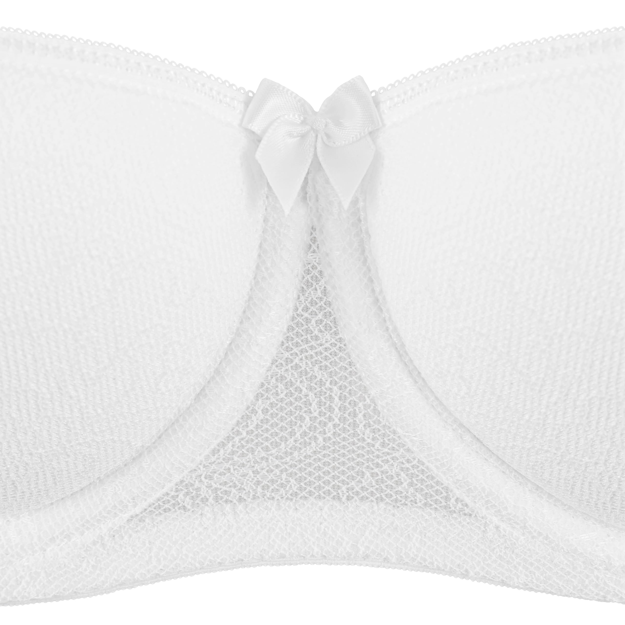 ROSME Sujetador Balconet de Mujer Lingerie, colección Grand, Blanco, Talla 110A