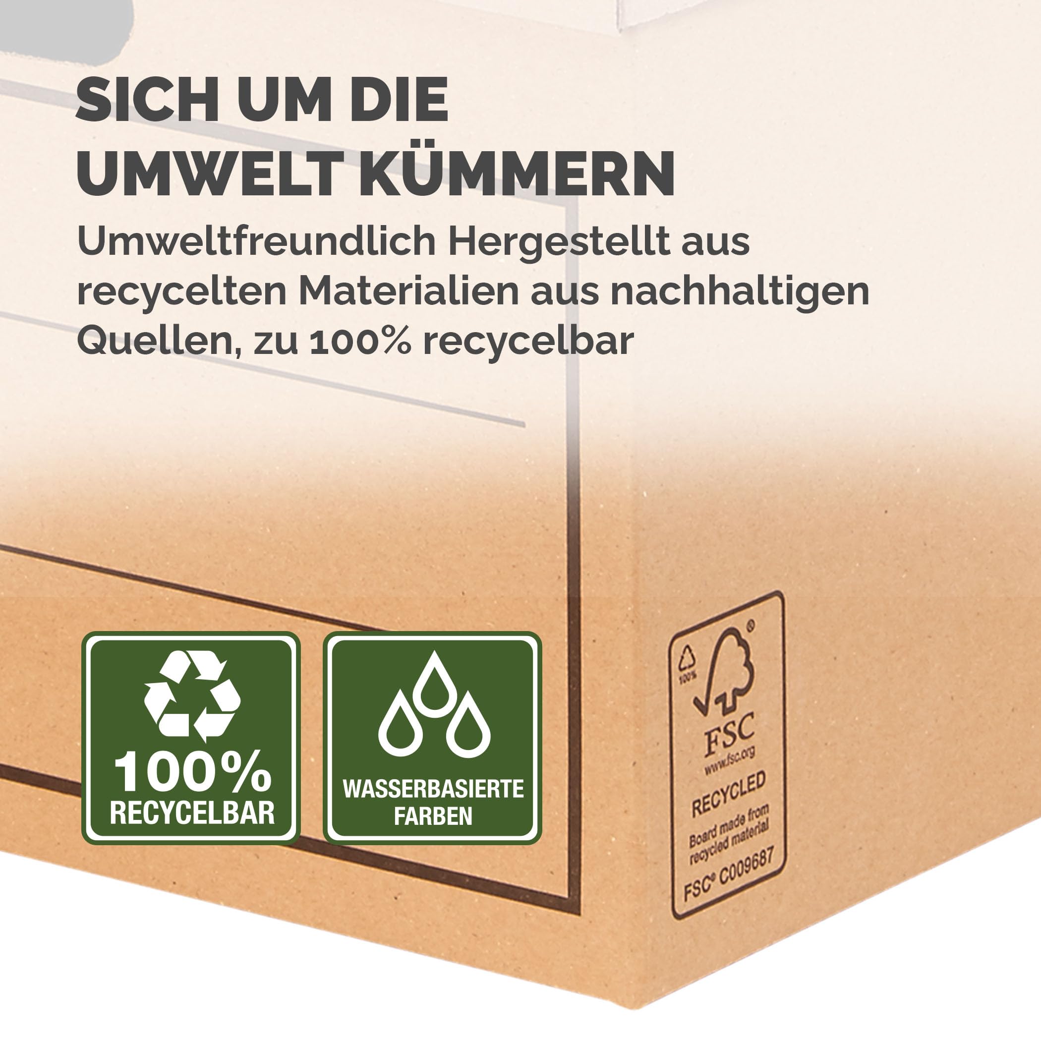 BANKERS BOX Aufbewahrungskarton mit Deckel aus stabiler B-Flute Wellpappe, braun, für Haushaltsgegenstände, Spielzeug, Dokumente, 100% recycelt und recycelbar, 10 Stück