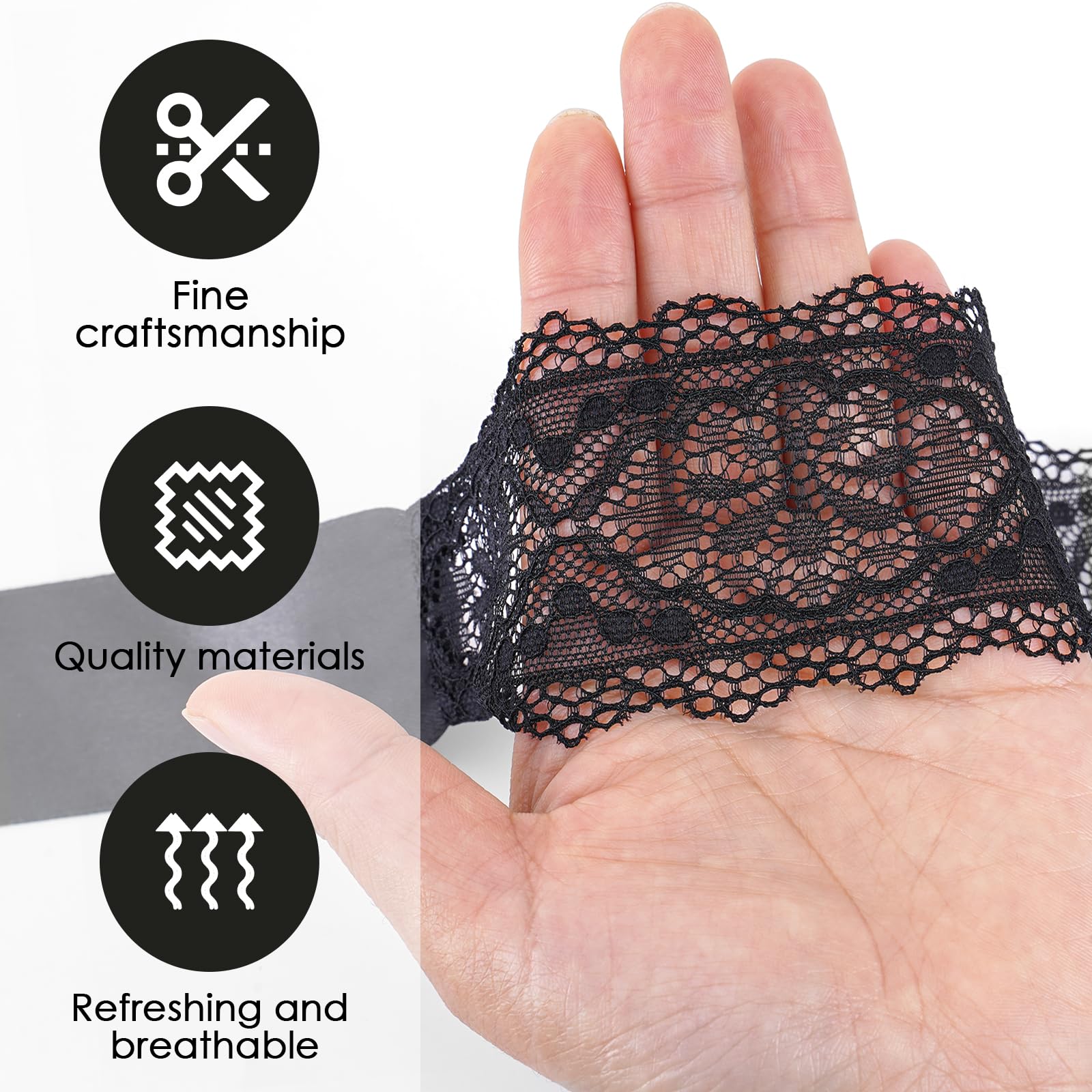 FRESHME Lace Sleeping Mask Blindfolds - 2 Pcs Couples Black and White Comfortable Eye Sleeping Mask Blindfolds for Women Men, Valentines Gift for Her Him Adjustable Blackout Night Eye Cover