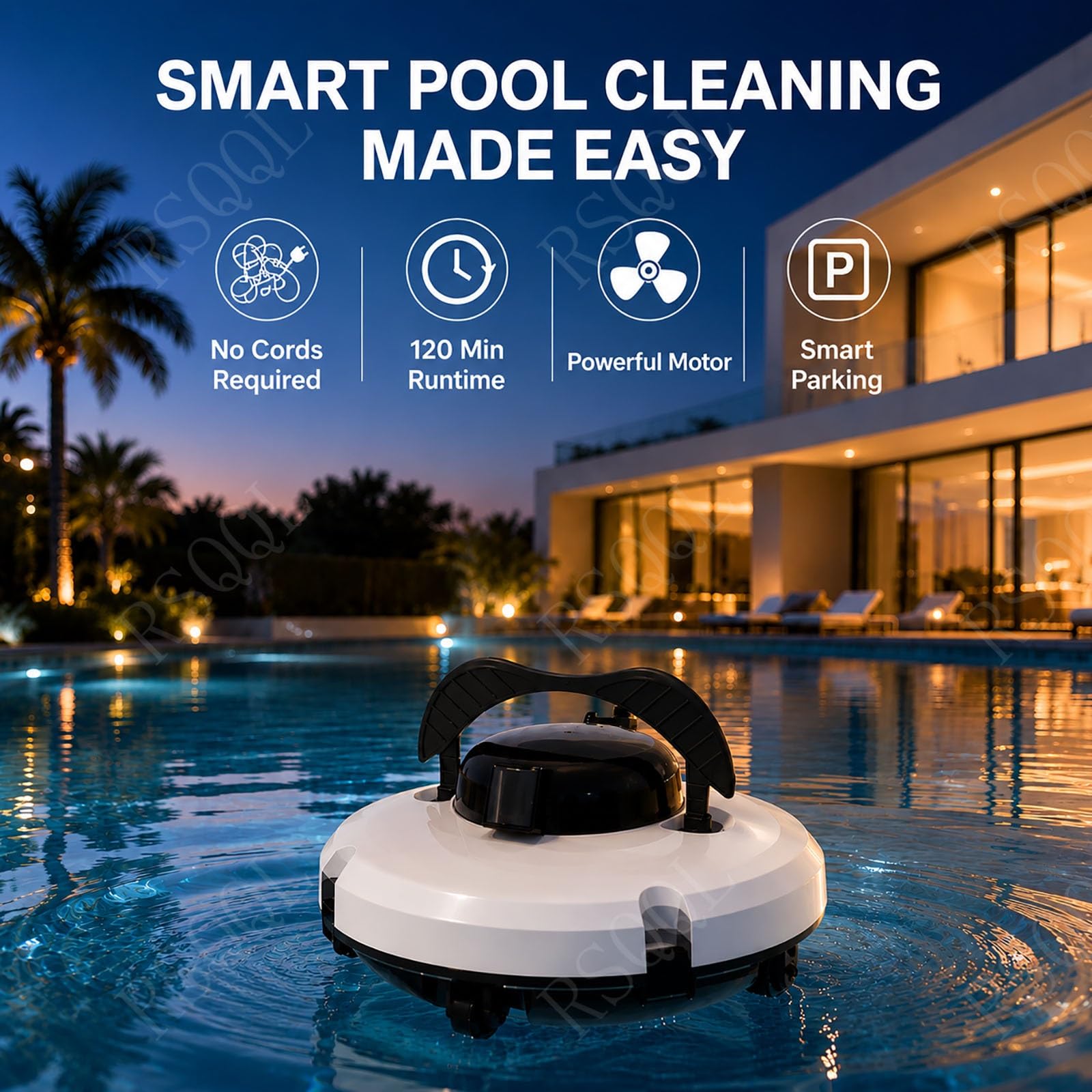 Robot de Piscina, Aspirador de Piscina inalámbrico