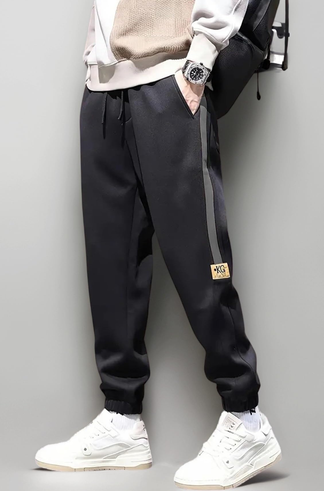 Lymio Track Pant for Men || Regular Fit || Track Pants || Lycra Full Elastic Jogger Track Pant (Available in Combo Packs) (TP-36-38)