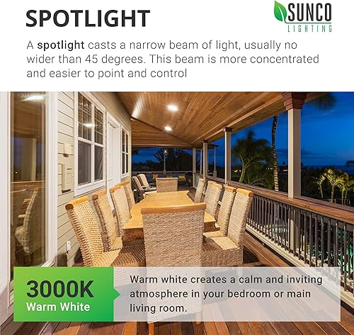 Miniatura 5 de Sunco - Luz de inundación LED para exteriores, resistente al agua, PAR38, bombilla del atardecer al amanecer, 1250 LM, equivalente a 120 W 15 W,