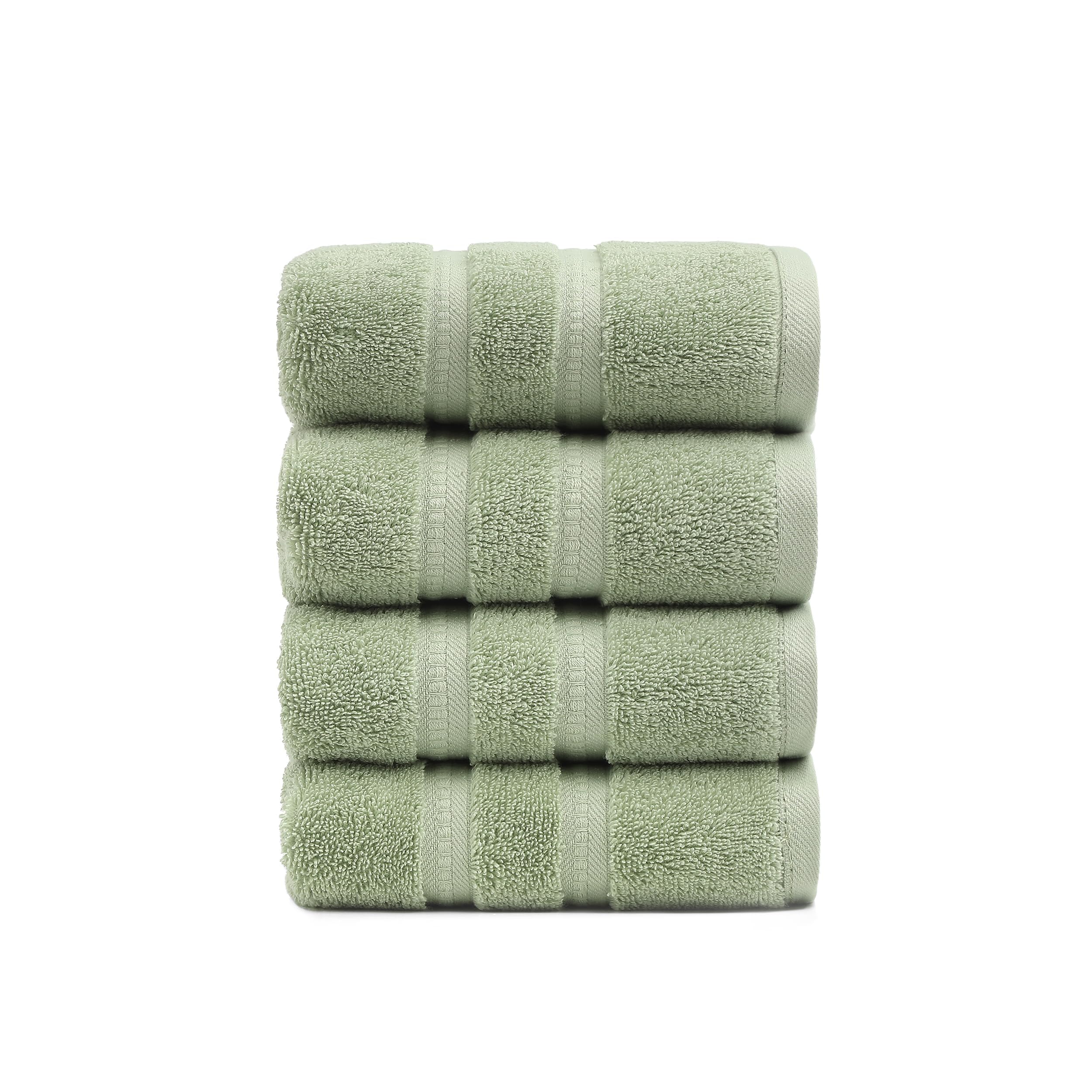 Simple&Opulence 4 Pcs Premium Hand Towels 16"x28", 600 GSM 100% Ring Spun Cotton, Highly Absorbent, Ultra-Plush & Durable Towels Set for Bathroom, Gym