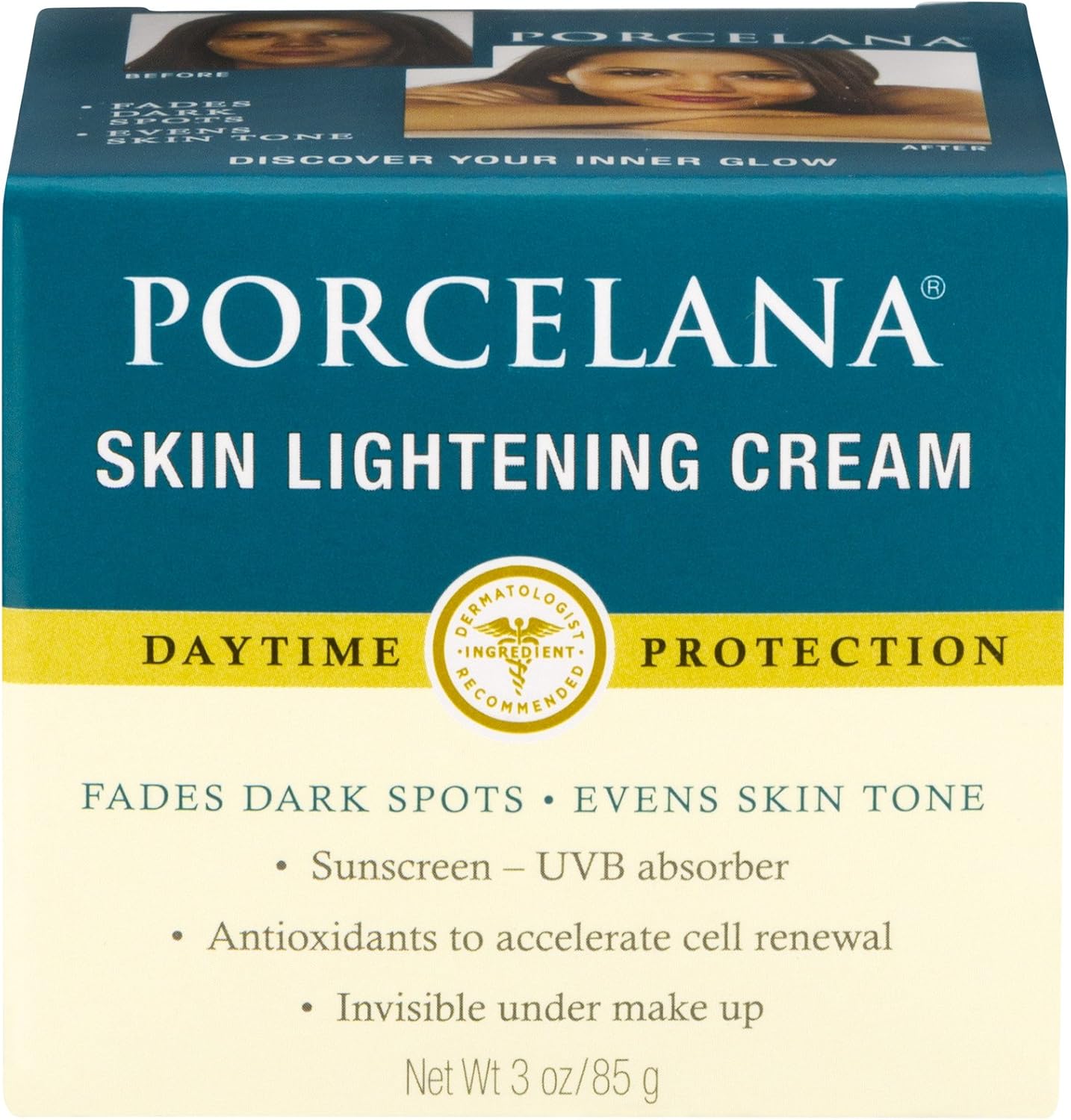 Kit Creme Clareador Porcelana Dark Spot Corrector, Dia & noite, Para