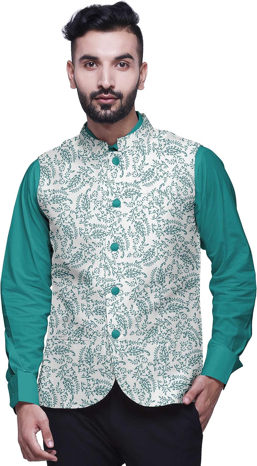 Atasi Party Wear Jacket for Men Printed Casual Jackets Elegant Wedding Jacket