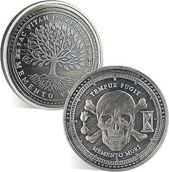 Memento Mori Coin Tree of Life Skull Stoic Memory DEC Token