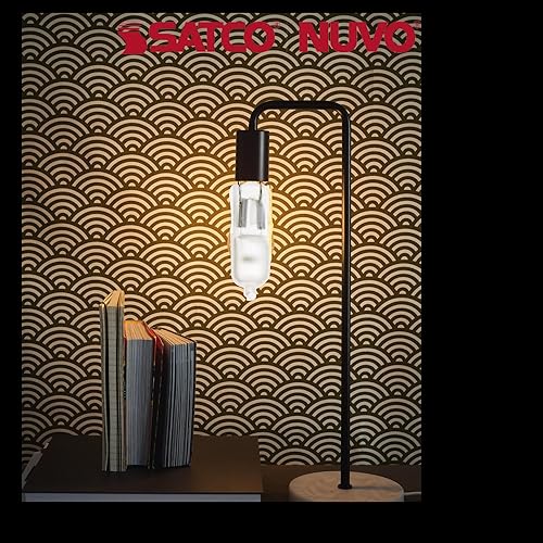 Miniatura 9 de Satco S1911 - Bombilla halógena GY6.35 de 12 voltios, 50 W, 850 lúmenes, base halógena T4, regulable (paquete de 5)