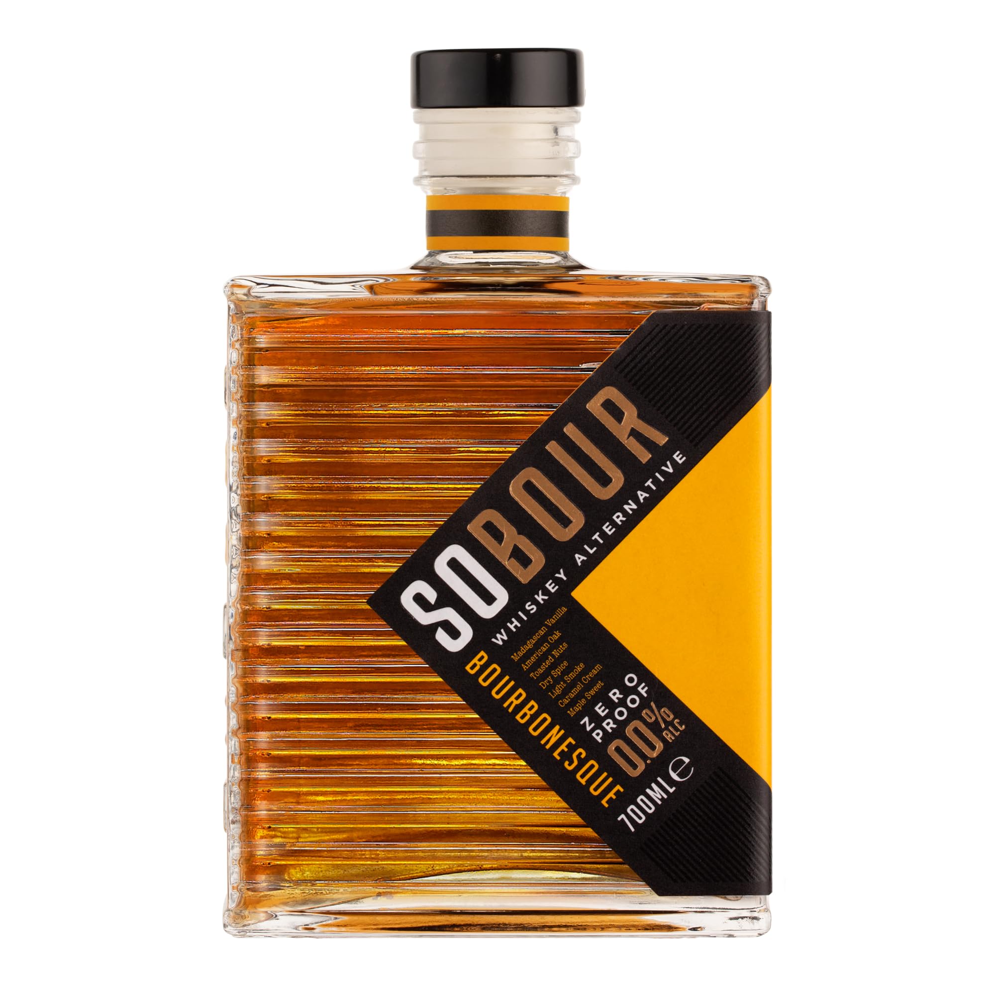 1927 SOBOUR Bourbonesque Non Alcoholic Whiskey 700ml Bottle | Non Alcoholic Drinks | Bourbon Alternative | Premium Non Alcoholic Spirits (1 Bottle)