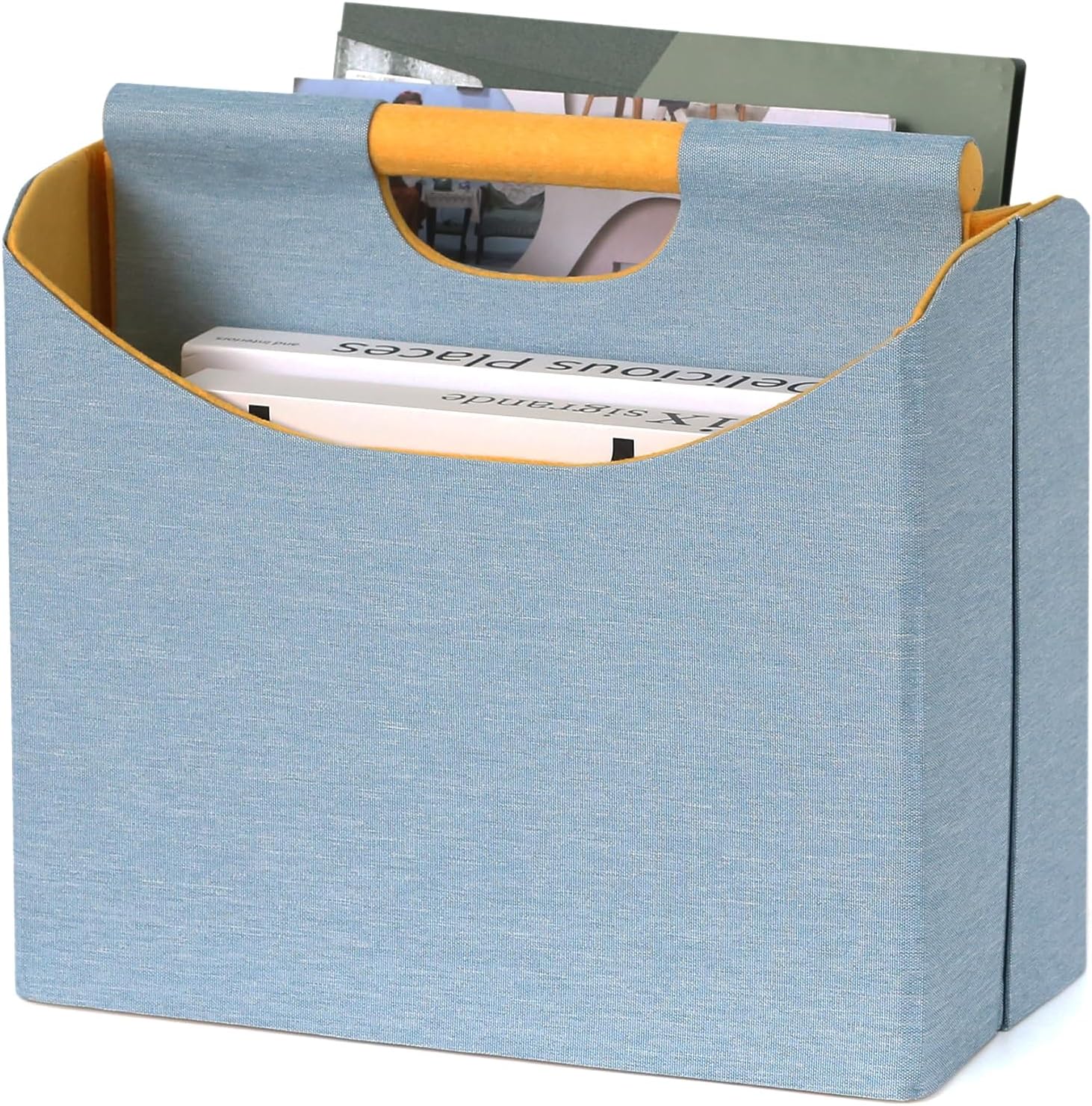 Amazon.com: EZDeco Magazine Holder,Foldable Magazine Rack Floor ...