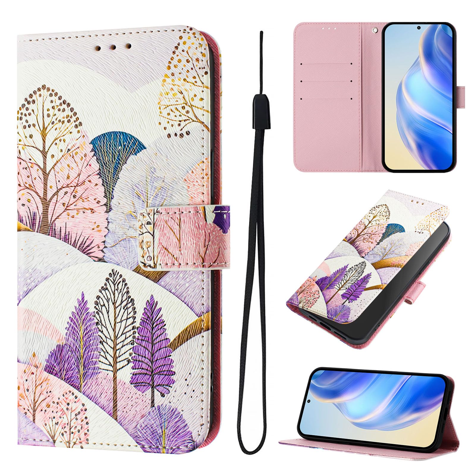 GOKEN Case For Honor 200 Smart, Shockproof Synthetic Leather Mobile Phone Case, Flip Protective Case With Card Slot, Stand & Magnetic Closure, Wallet - View #2