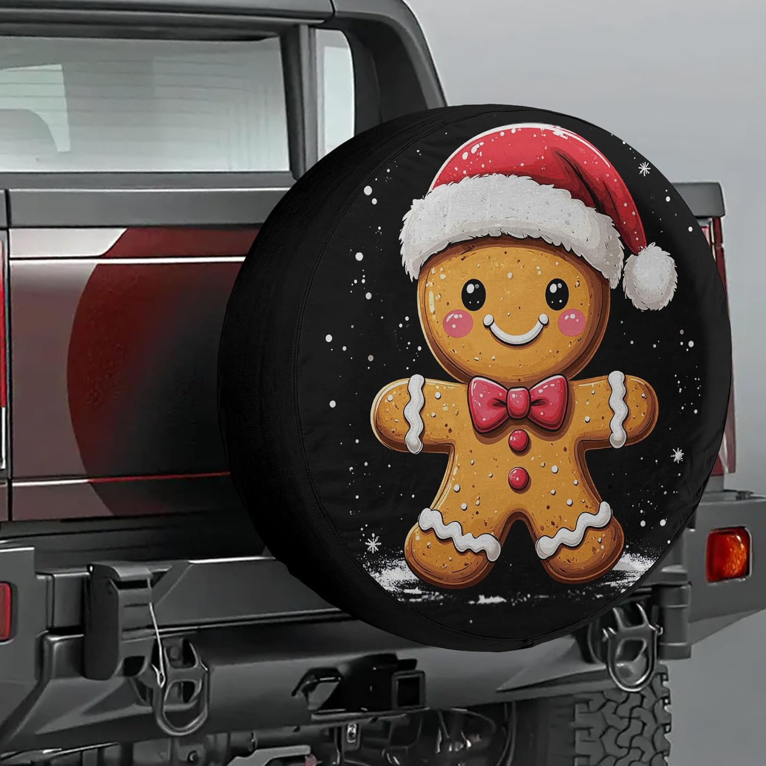 ThangPham Shop Christmas Lovers Spare Tire Cover with/Without Backup Camera Hole – Christmas Theme Design for Lovers