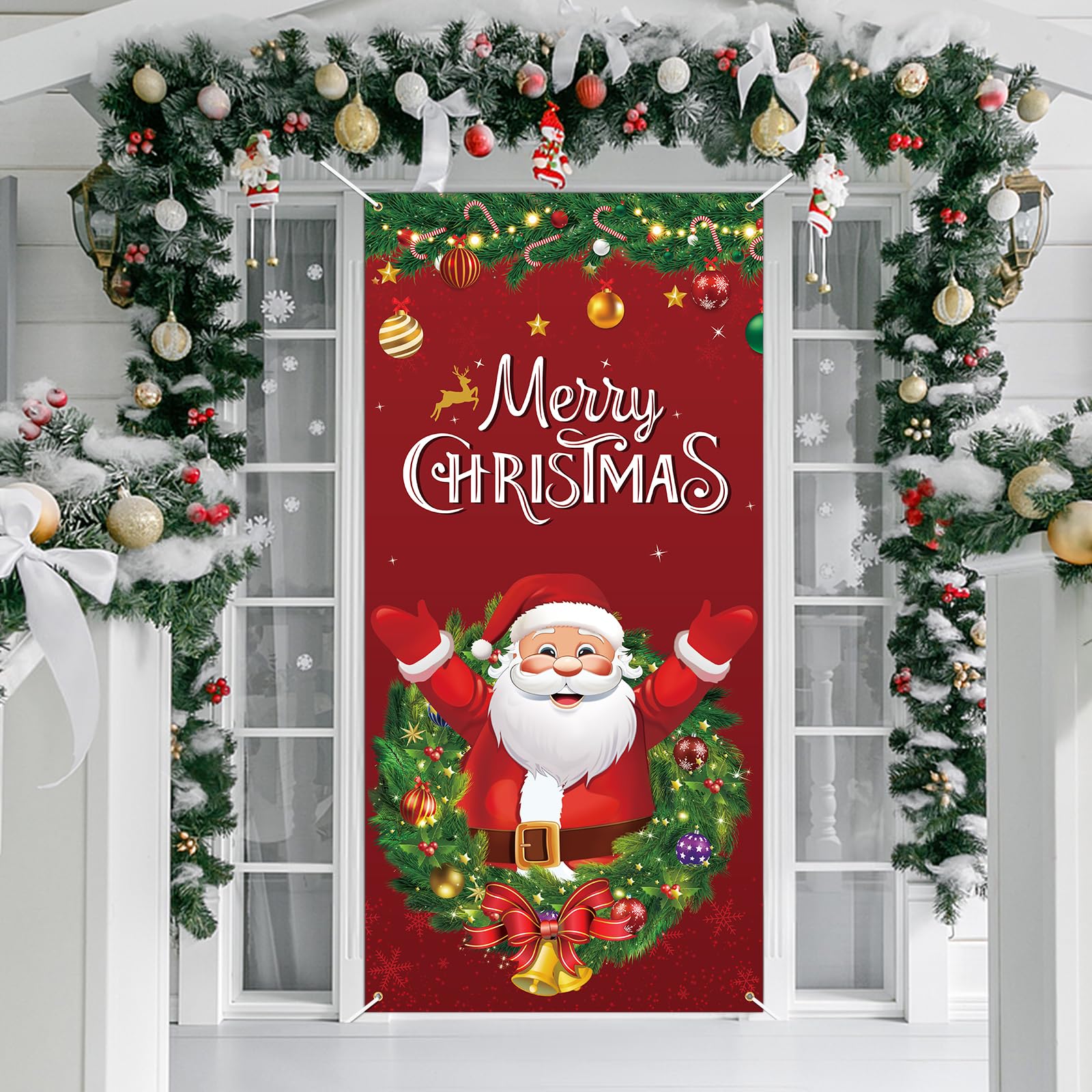 Lemicin Christmas Door Decorations Cover - Image 4