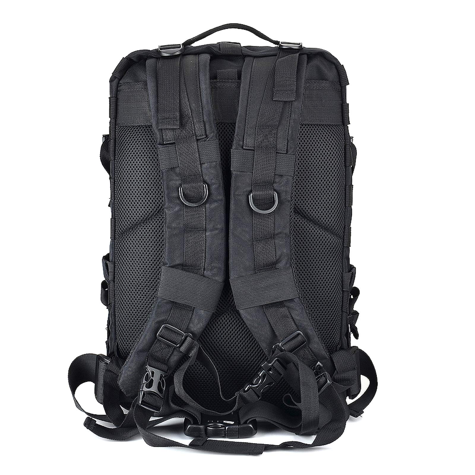 Goldfire Helmrucksack für Motorrad, Reiten, Radfahren, wasserdicht, große Kapazität, Tagesrucksack mit Helmhalterung, wetterbeständig, Wandern, Tagesrucksack, langlebig (V1), V1 Schwarz,