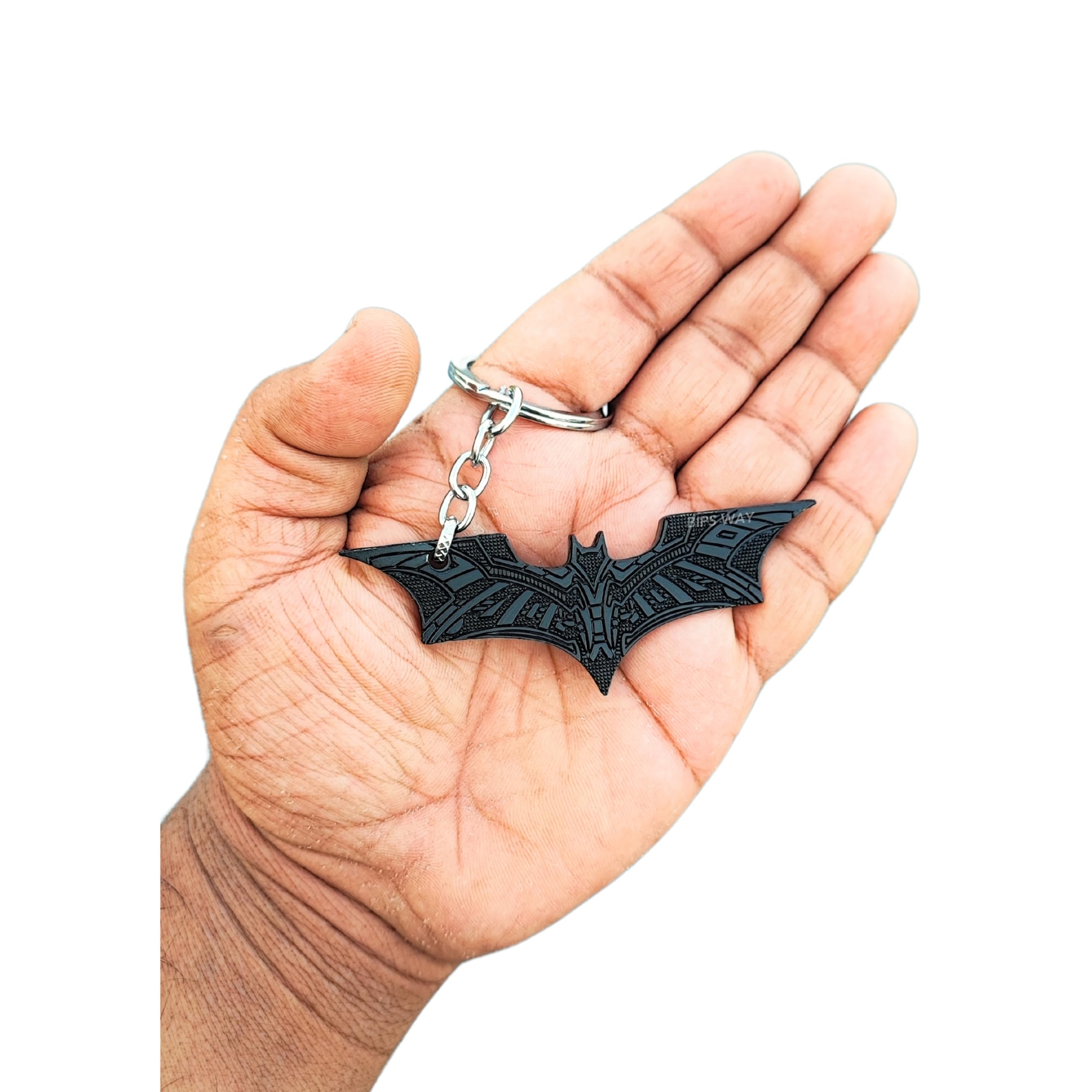 Stylish Dc Black Heavy Metal Batman Keychain Logo 3D Keychain | Dc