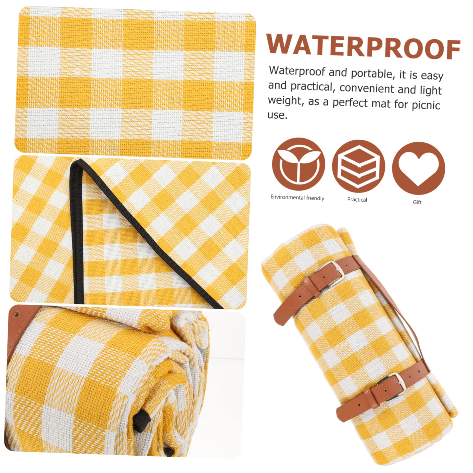 KOMBIUDA Esterilla Portátil 1.5x2m para Picnic Playa Resistente Al Desgaste Cómoda