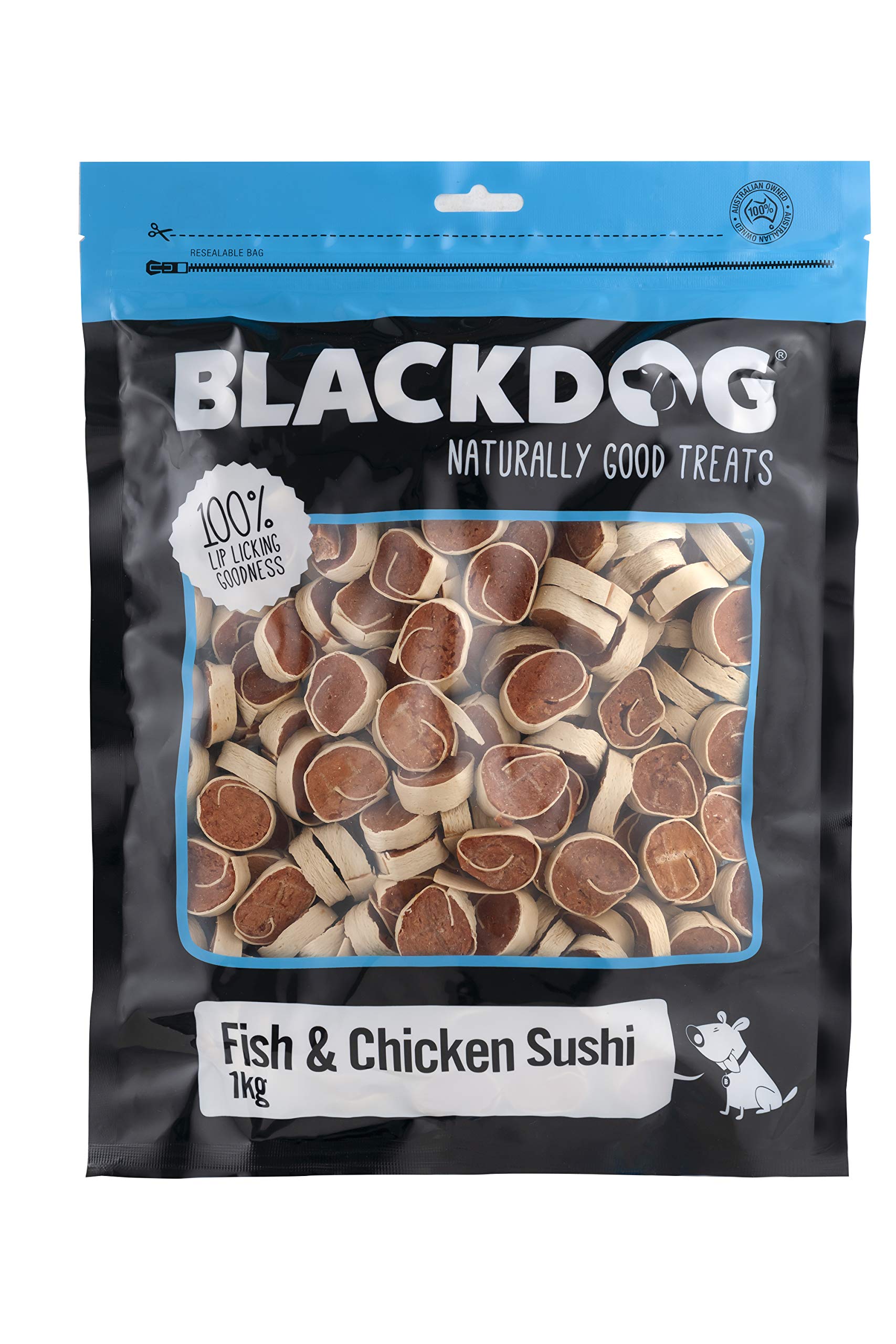 BLACKDOG Fish & Chicken Sushi - 1kg, All